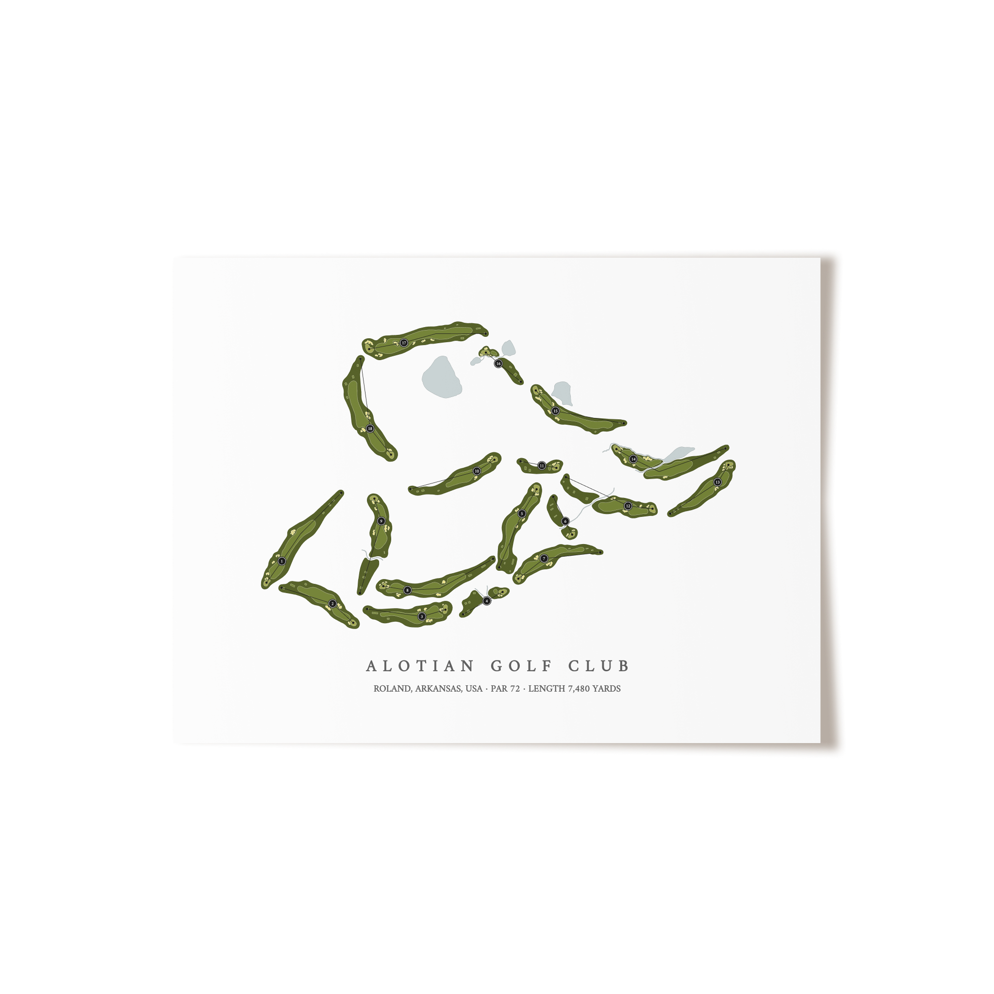 Alotian Golf Club | Golf Course Print | Unframed