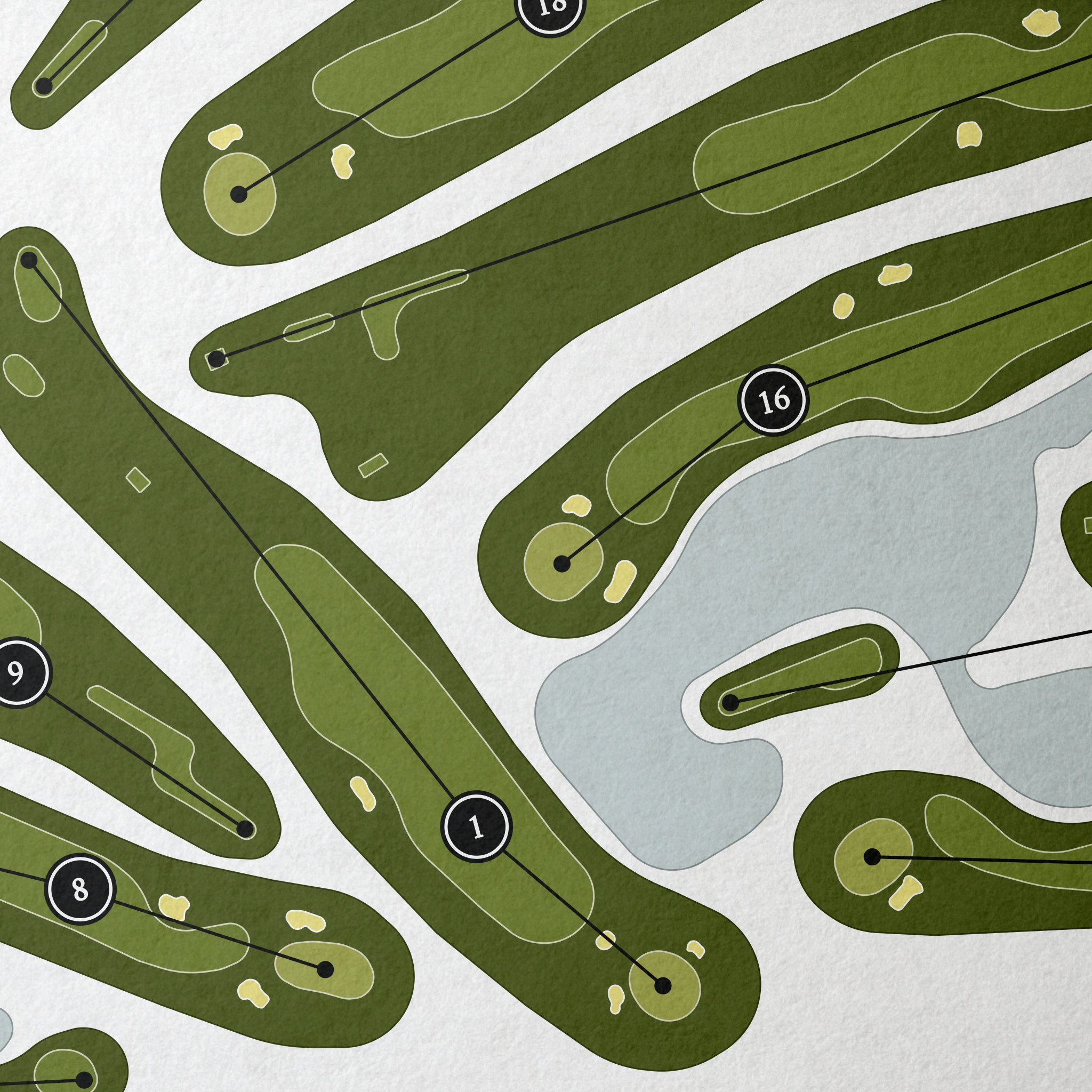 Alpine Country Club | Golf Course Print | Close+Up 