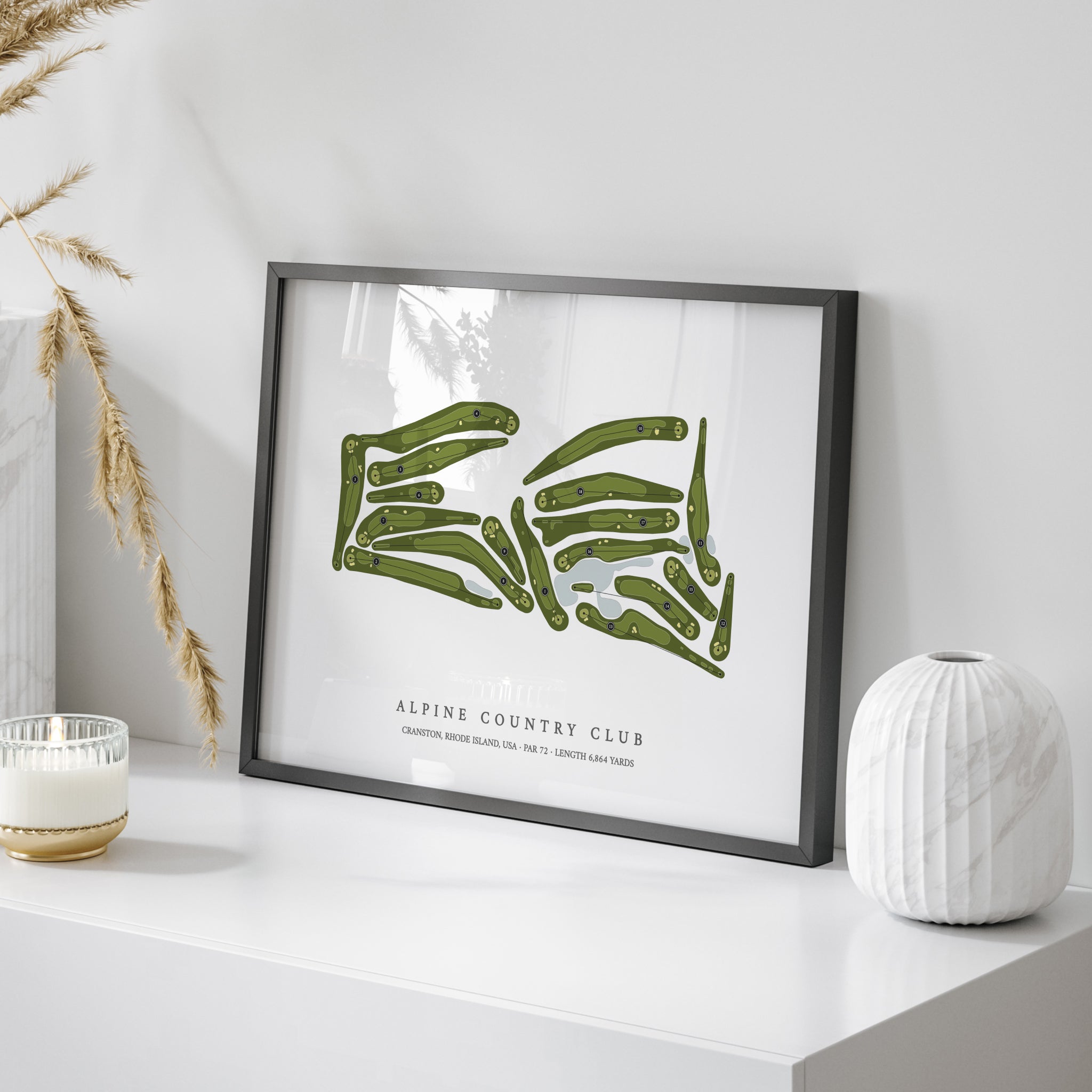 Alpine Country Club | Golf Course Print | On+Table 