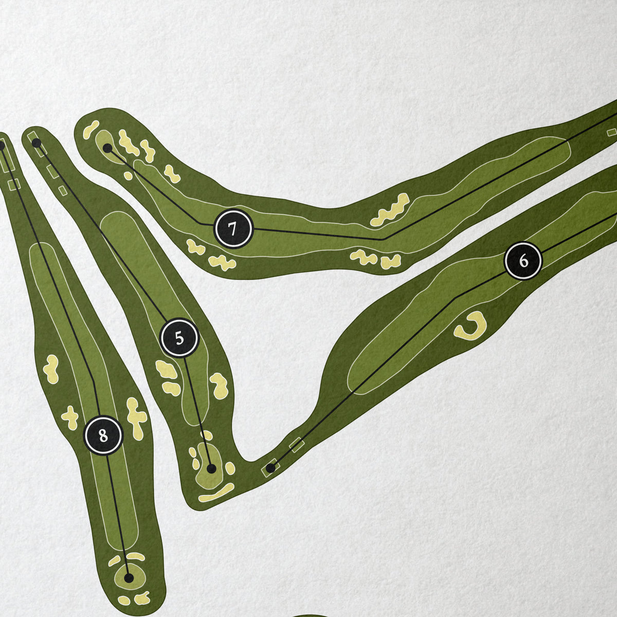 Alta Vista Country Club | Golf Course Print | Close Up