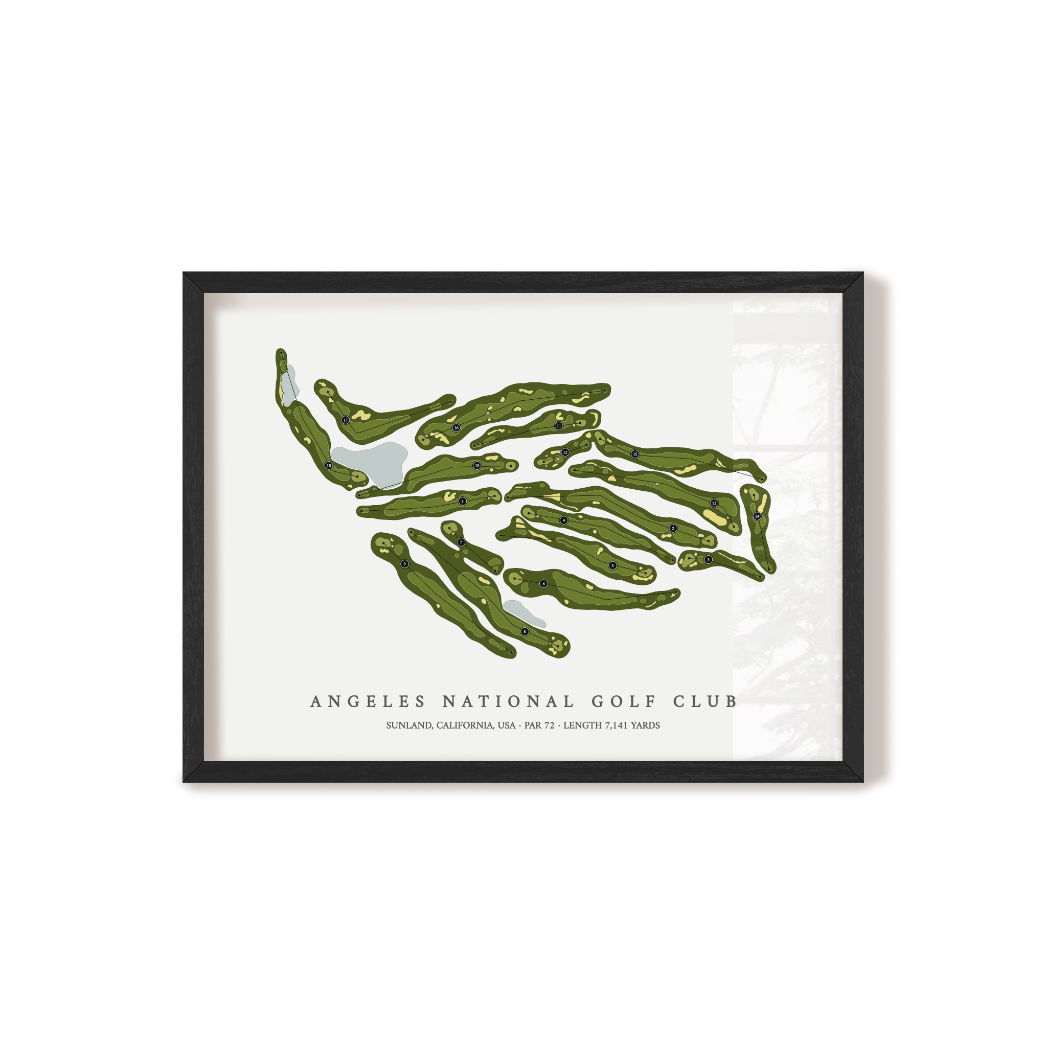 Angeles National Golf Club | Golf Course Print | Black+Frame
