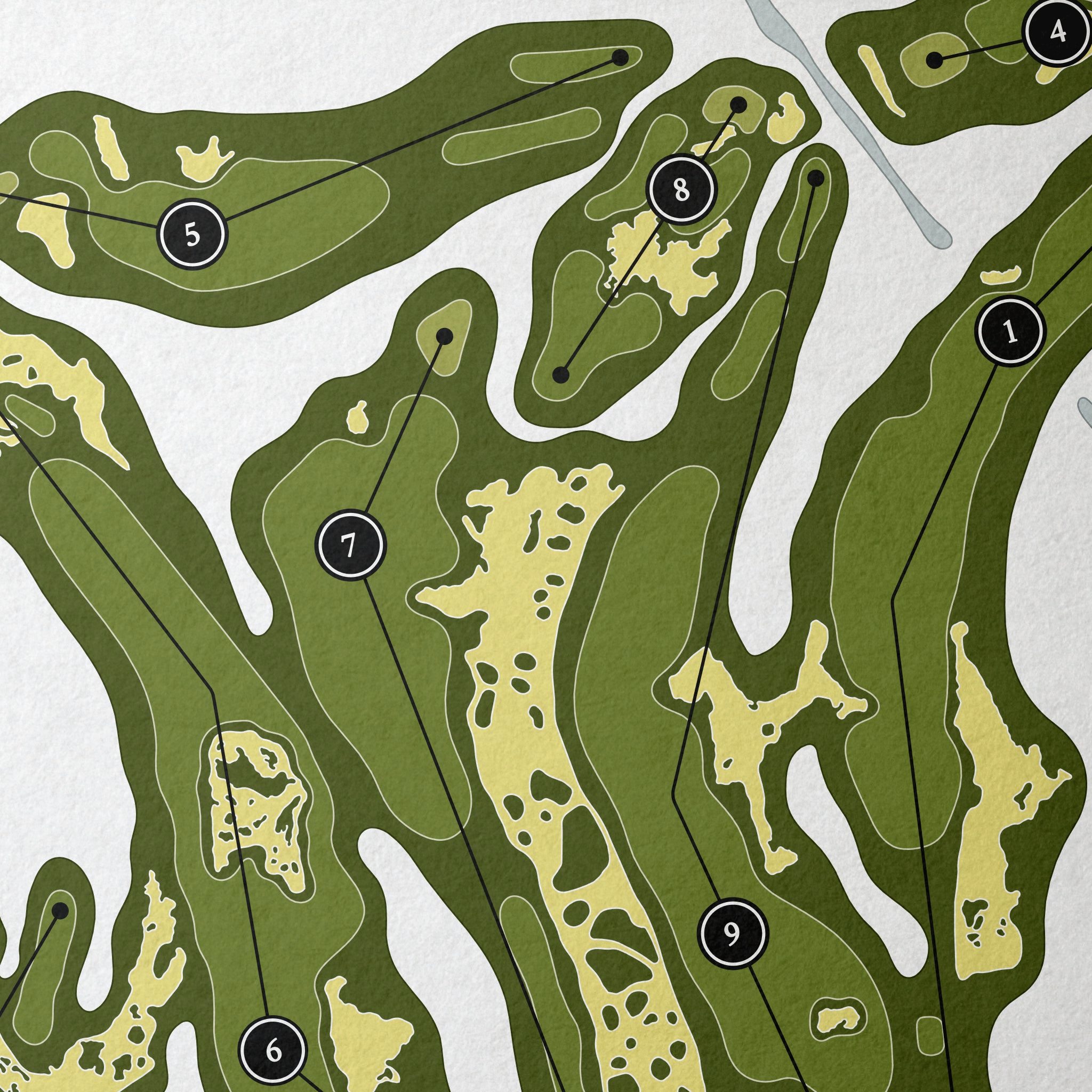 Apogee Golf Club - West Course | Golf Course Map | Close Up 