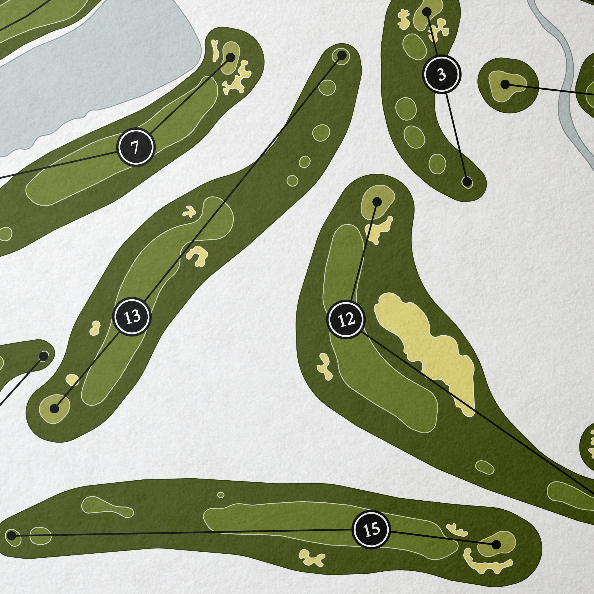 ArborLinks Golf Course | Golf Course Map | Close Up 