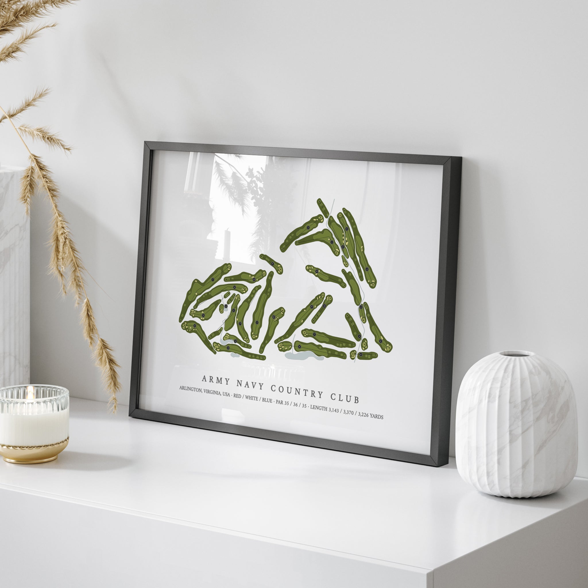 Army Navy Country Club | Golf Course Print | On+Table 