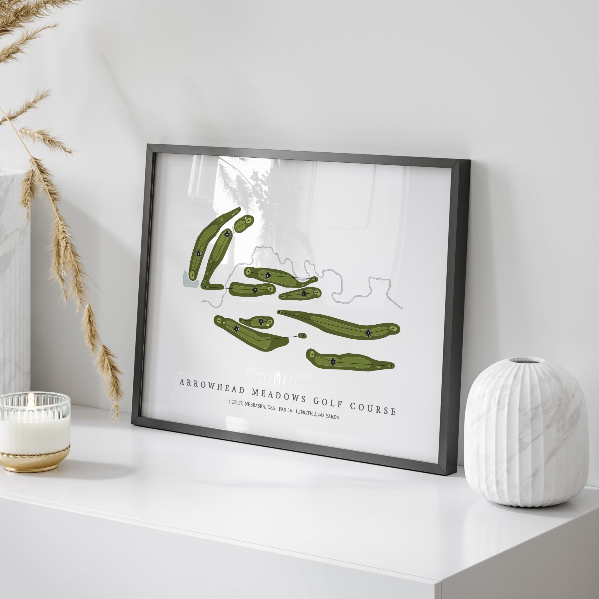 Arrowhead Meadows Golf Course | Golf Course Map | On Table 