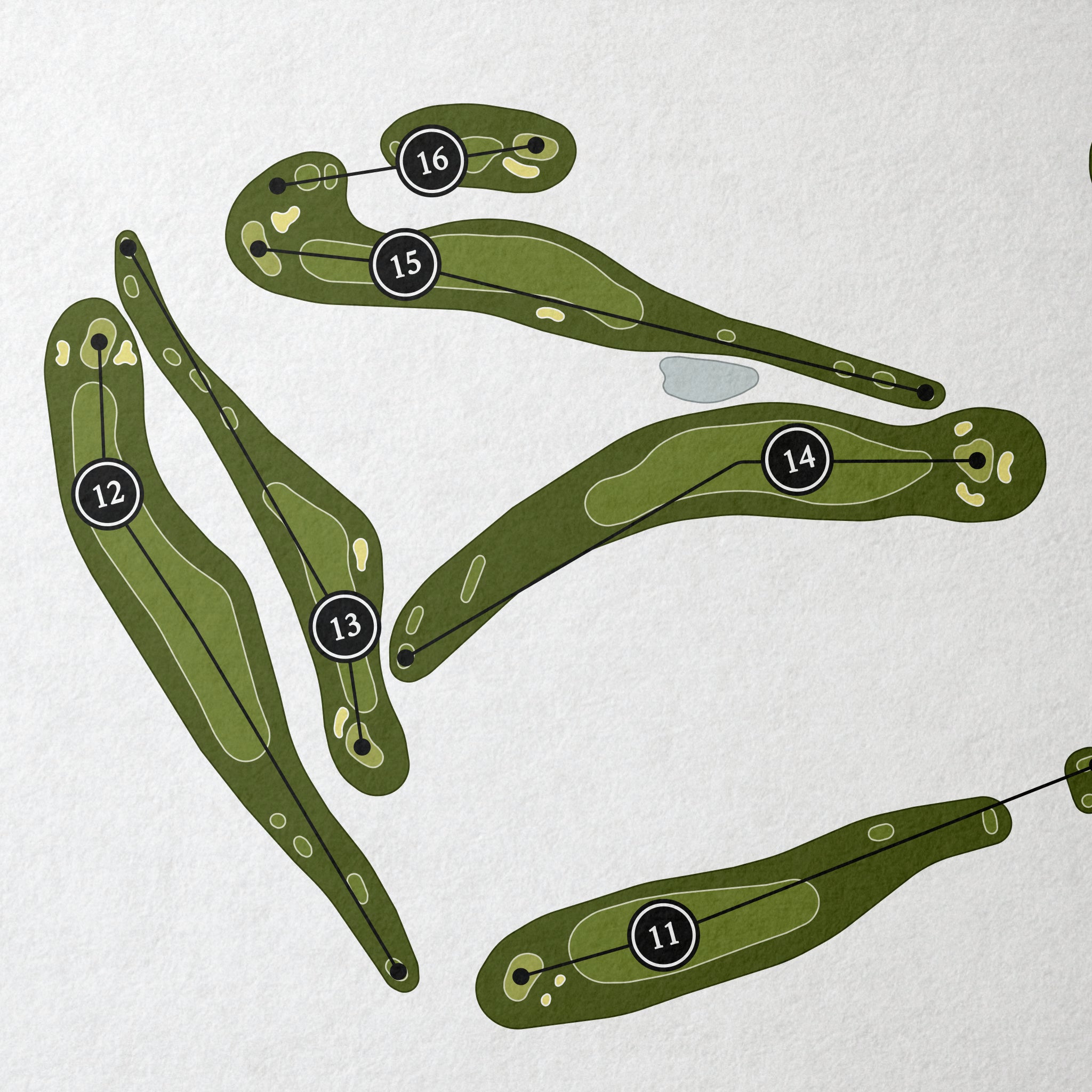 Ashley Plantation Country Club | Golf Course Map | Close+Up 