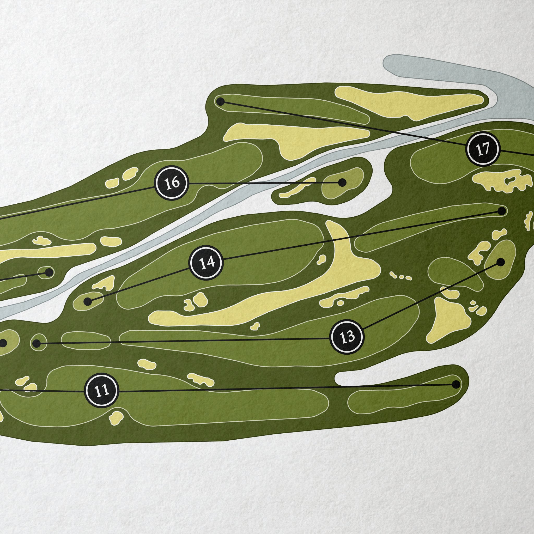 Atlantic Beach Country Club | Golf Course Print | Close Up