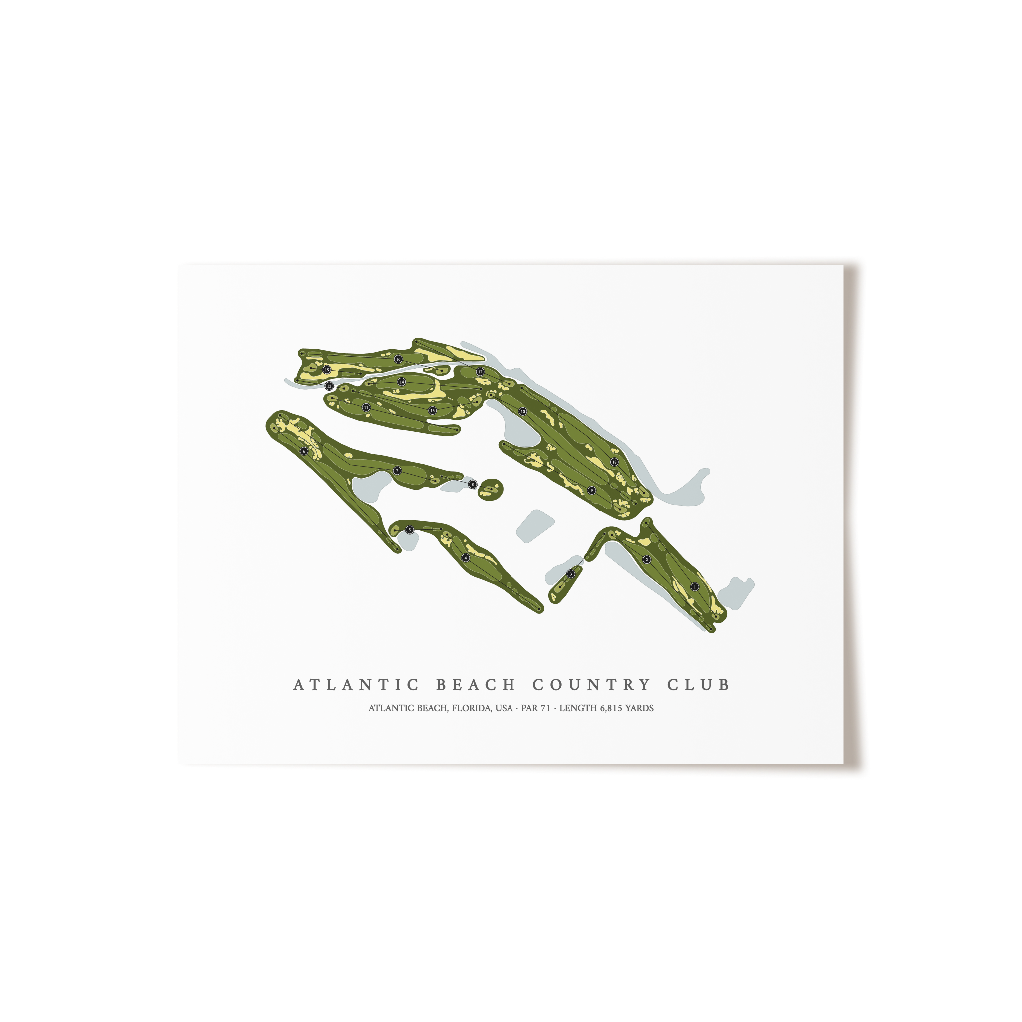 Atlantic Beach Country Club | Golf Course Print | Unframed