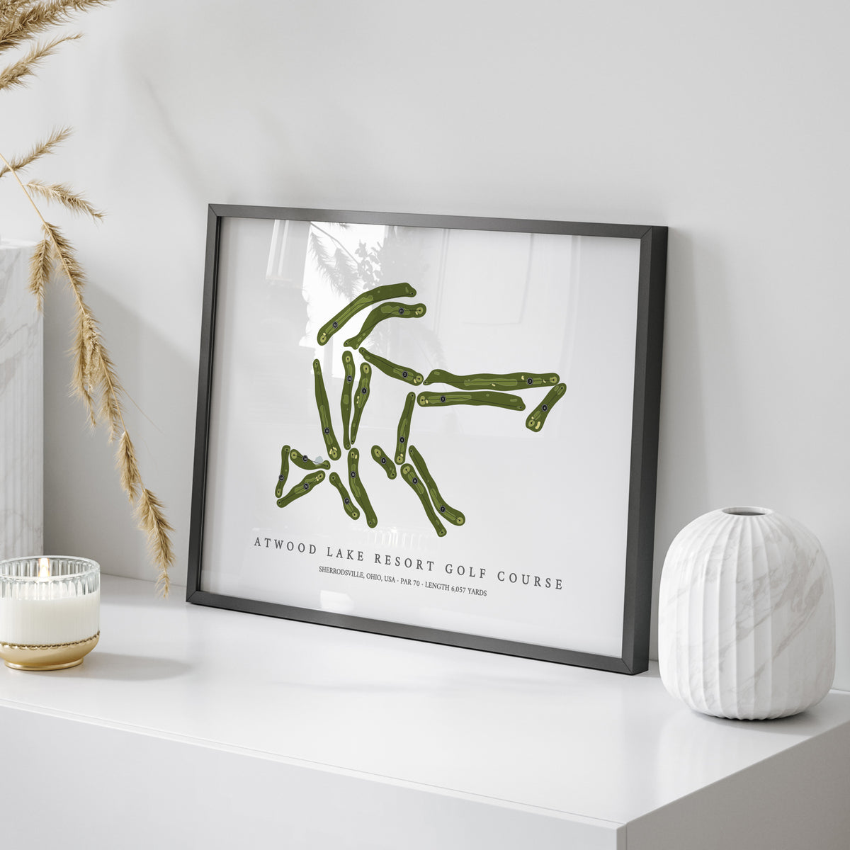 Atwood Lake Resort Golf Course | Golf Course Map | On Table 
