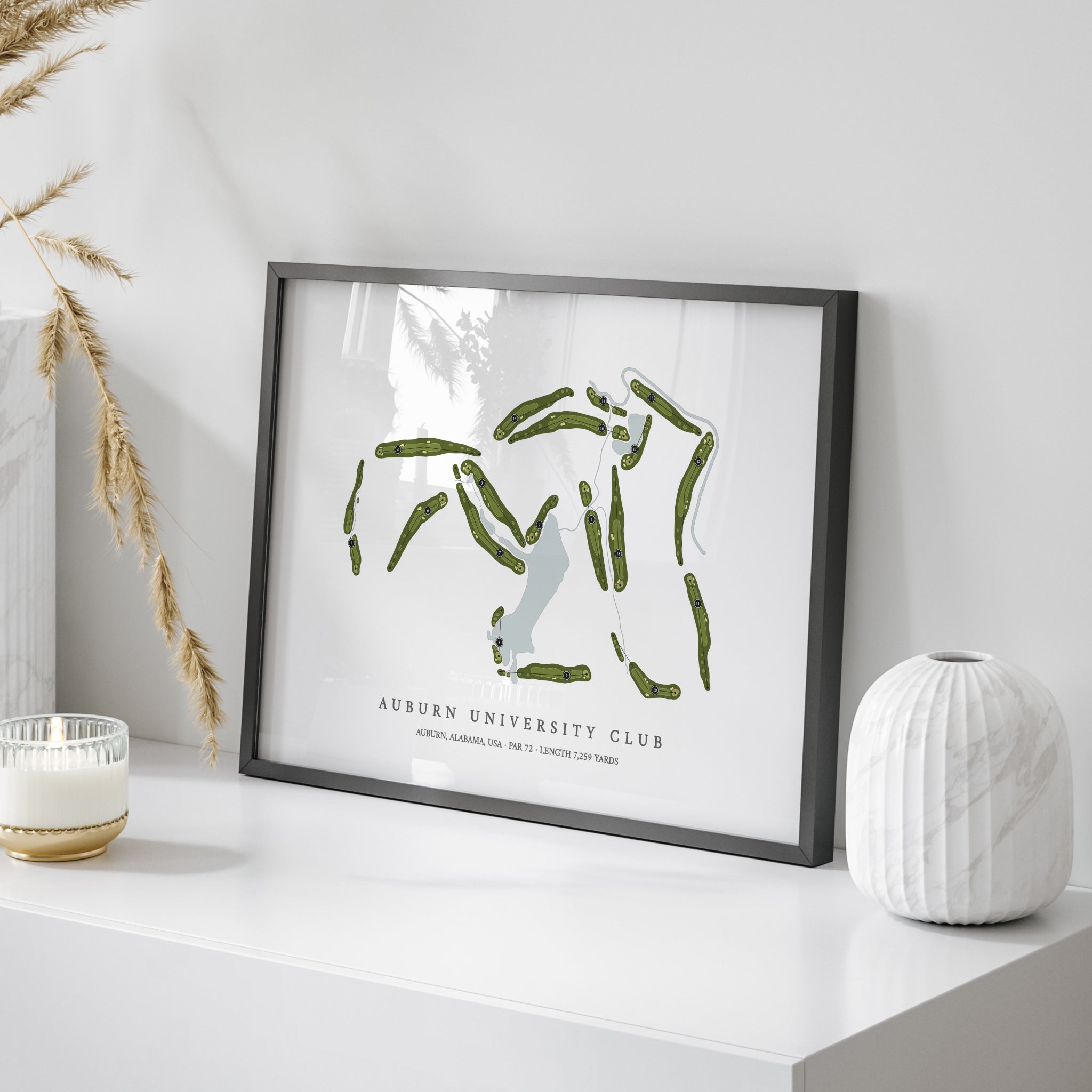 Auburn University Club | Golf Course Map | On Table 