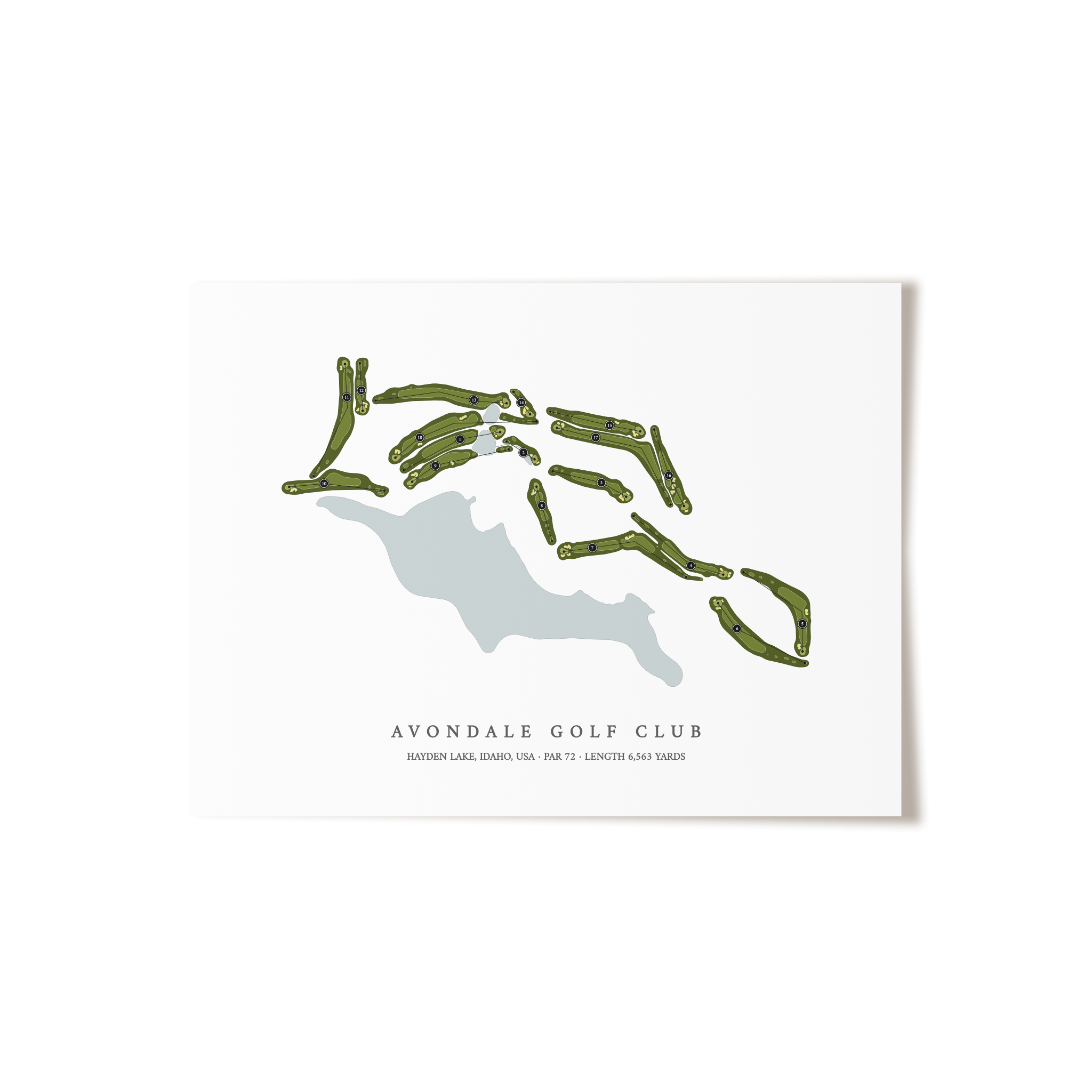 Avondale Golf Club | Golf Course Print | Unframed