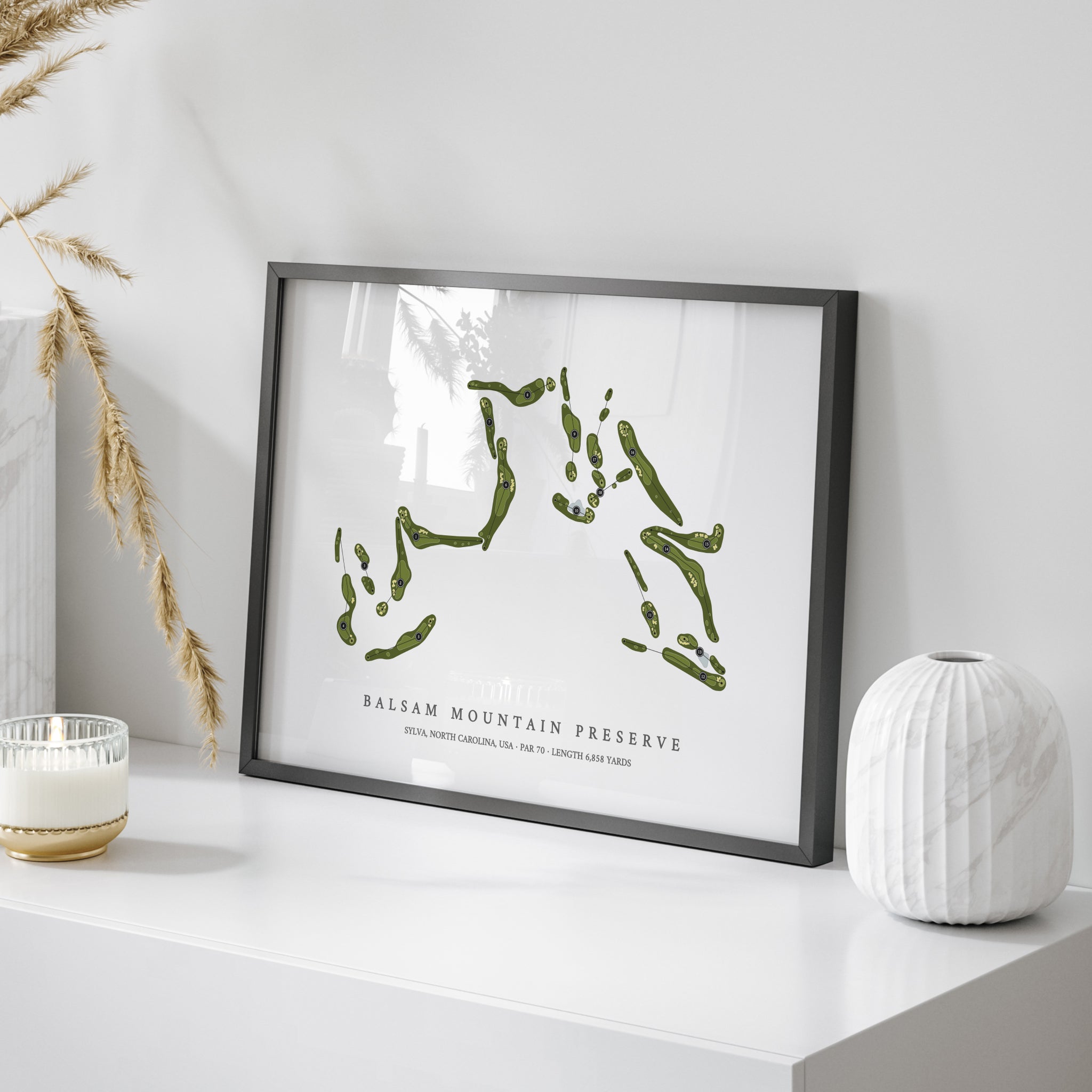 Balsam Mountain Preserve | Golf Course Map | On Table 