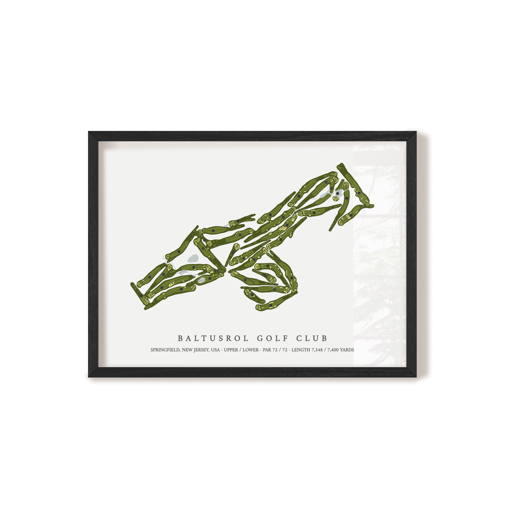 Baltusrol Golf Club | Golf Course Print | Black+Frame