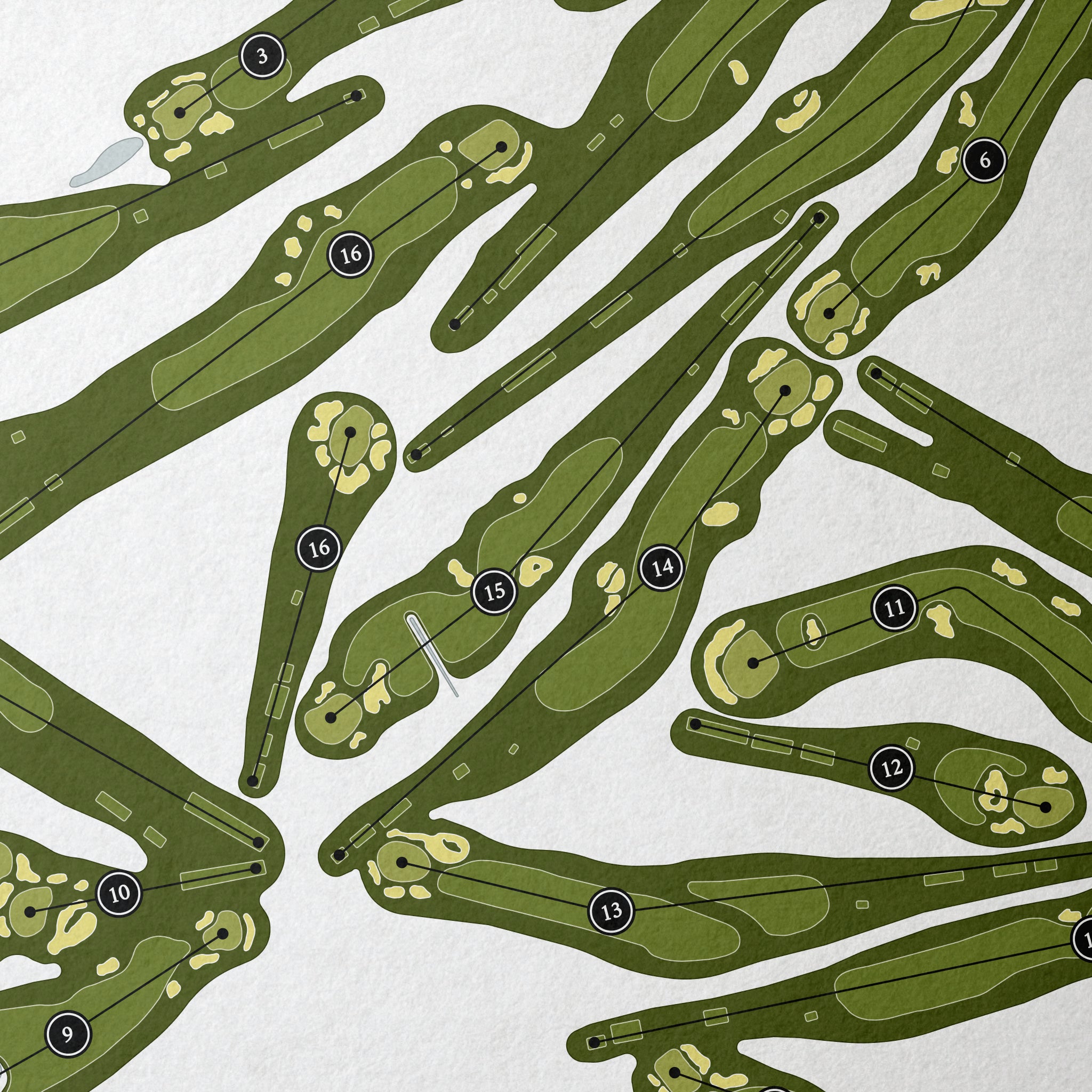 Baltusrol Golf Club | Golf Course Print | Close+Up