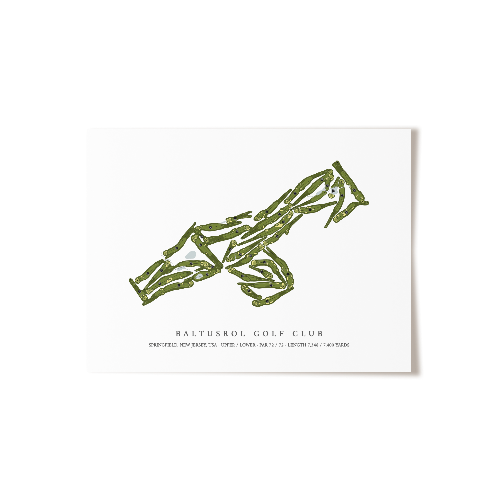 Baltusrol Golf Club | Golf Course Print | Unframed