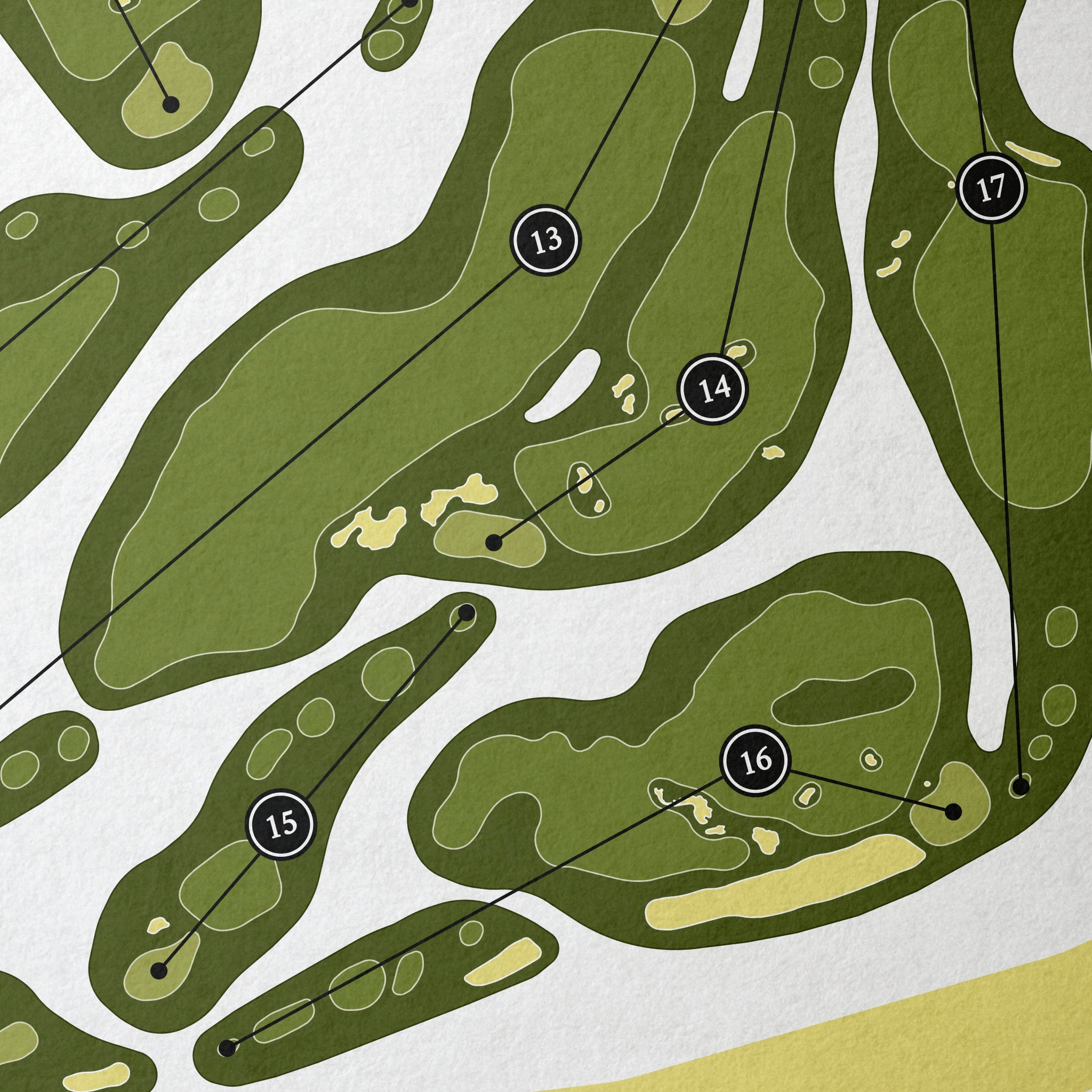 Bandon Dunes | Golf Course Print | Close Up 