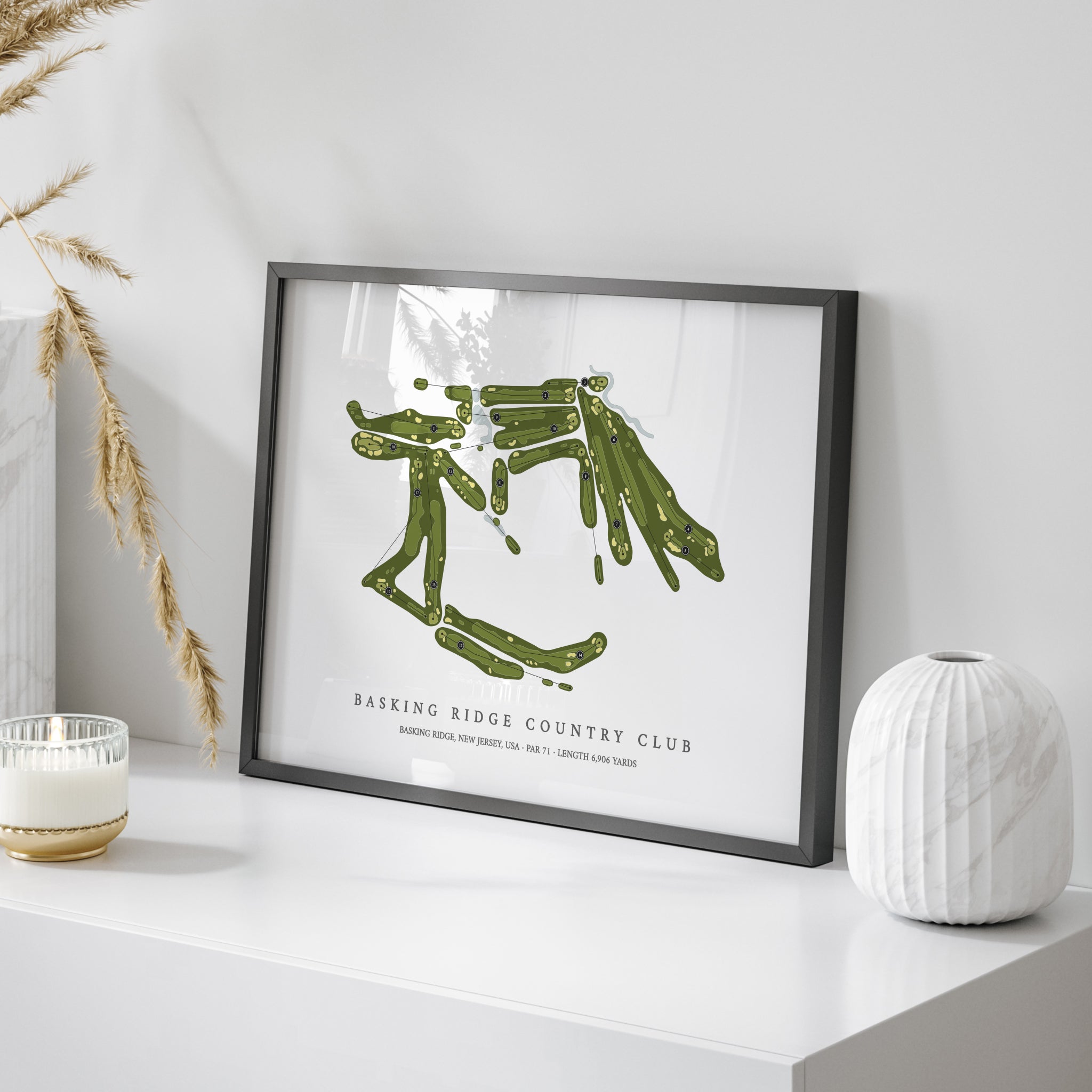 Basking Ridge Country Club | Golf Course Map | On Table 