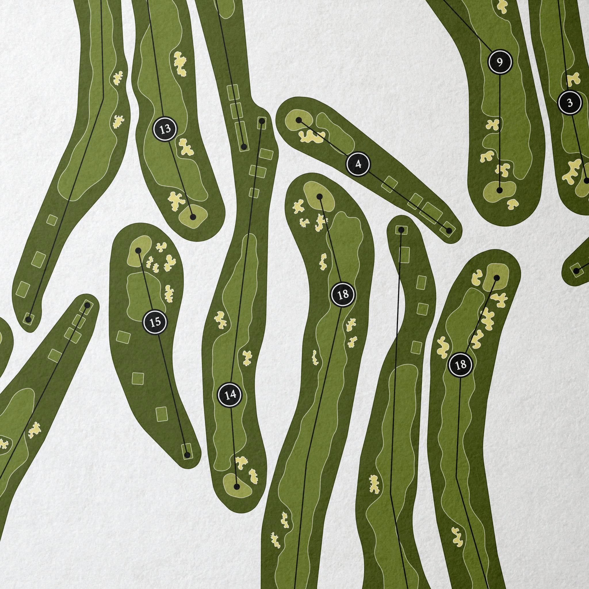 Bayonet Black Horse | Golf Course Print | Close+Up