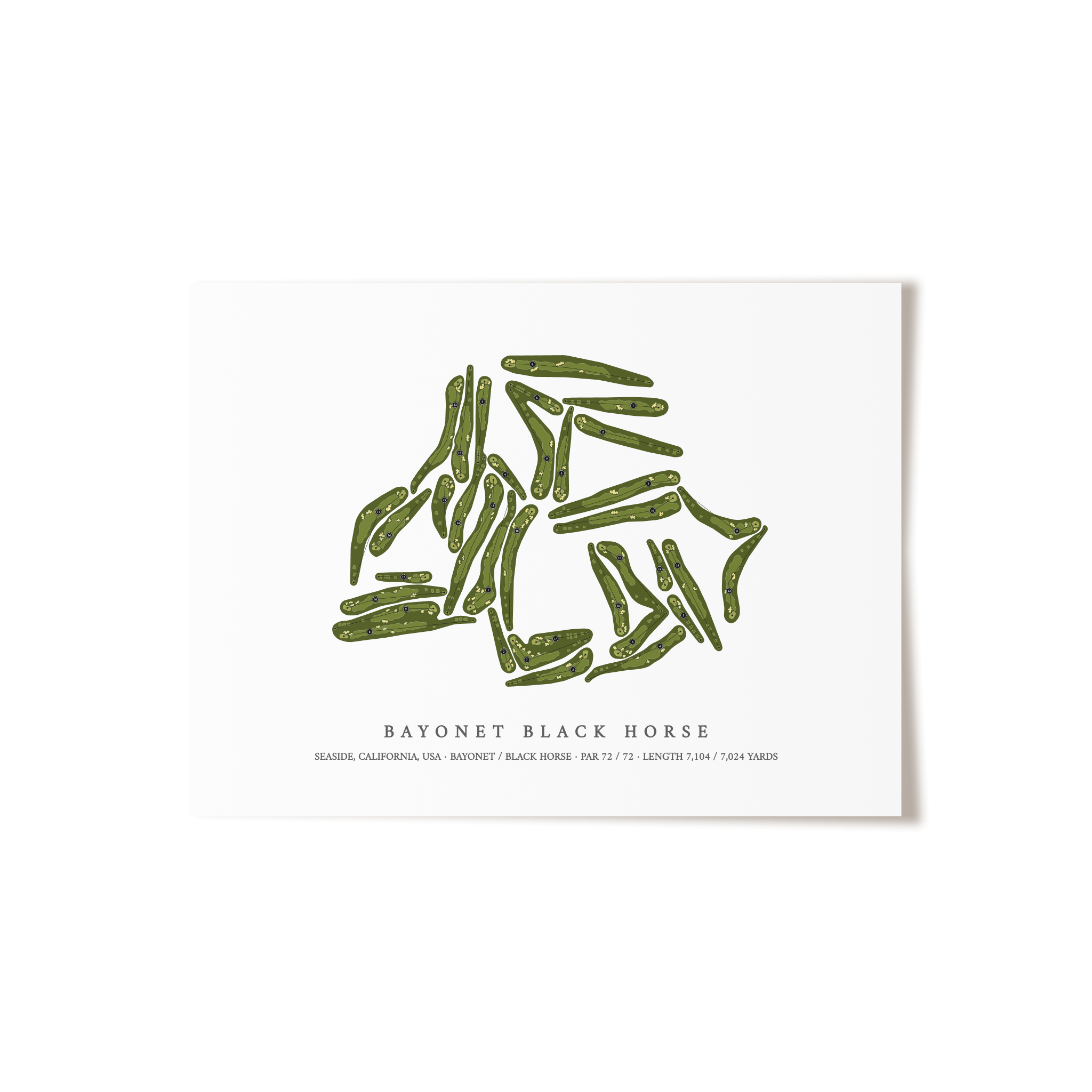 Bayonet Black Horse | Golf Course Print | Unframed