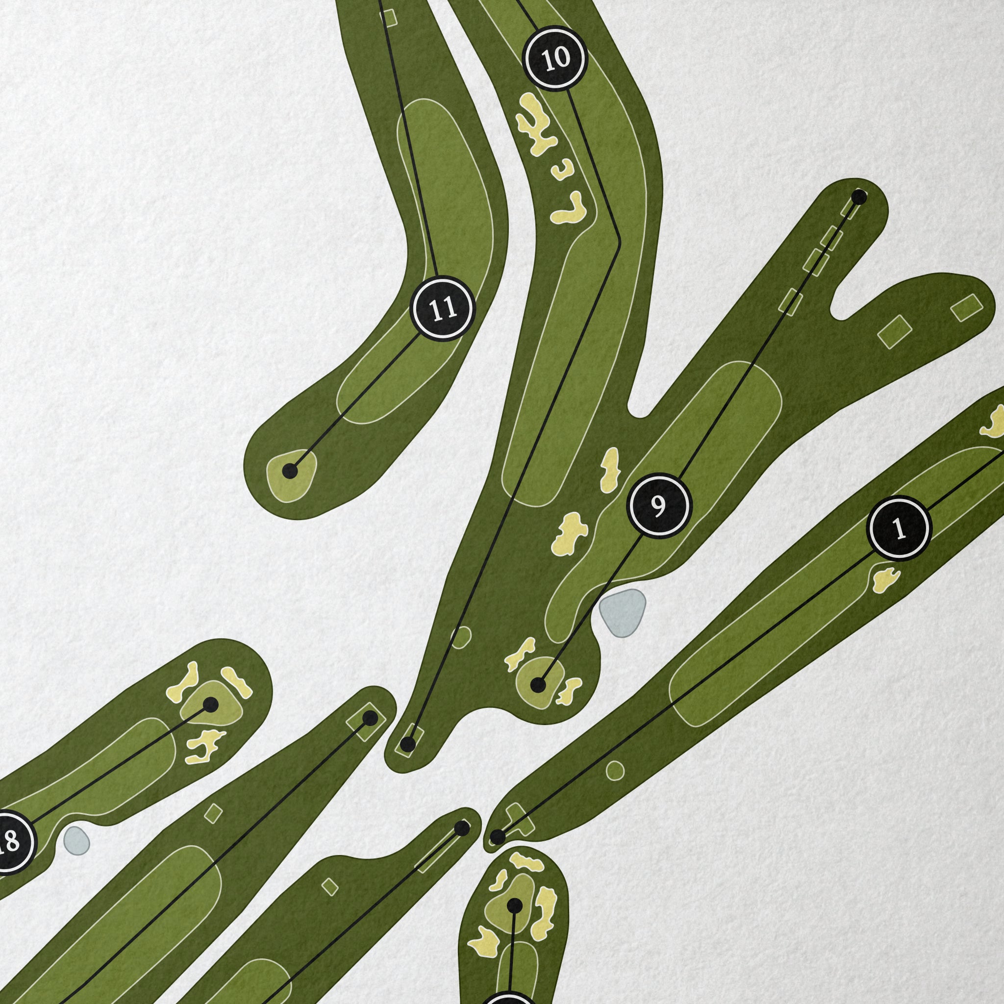 Beaconsfield Golf Club | Golf Course Map | Close Up 