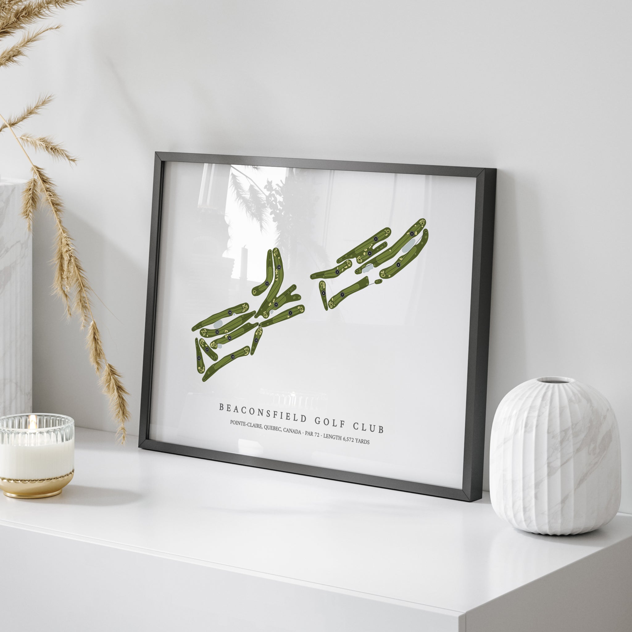Beaconsfield Golf Club | Golf Course Map | On Table 