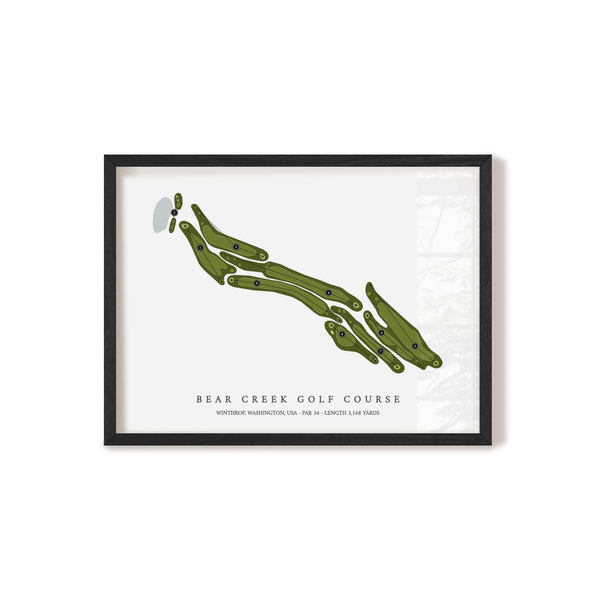 Bear Creek Golf Course | Golf Course Map | Black+Frame 