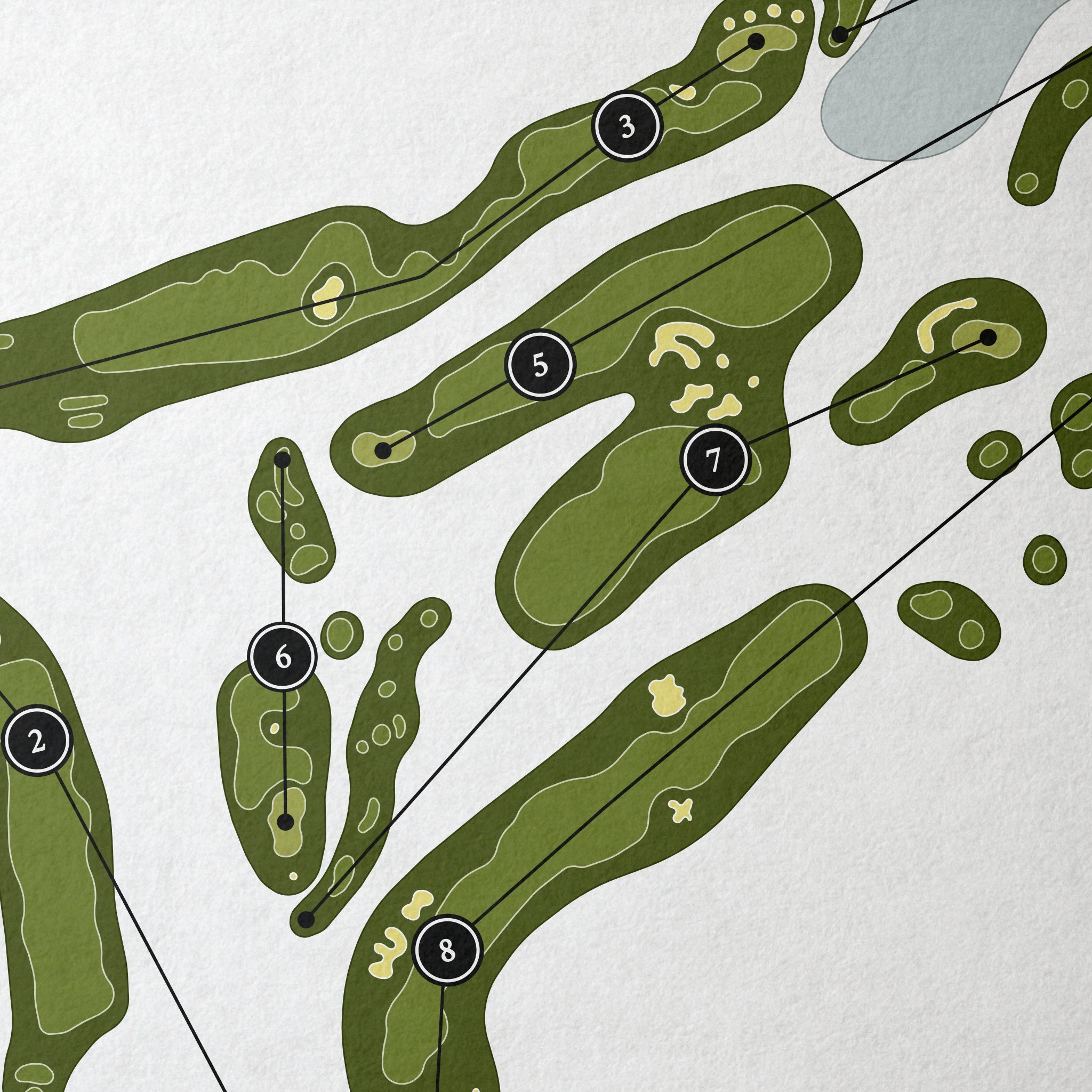 Bear Slide Golf Club | Golf Course Map | Close Up 