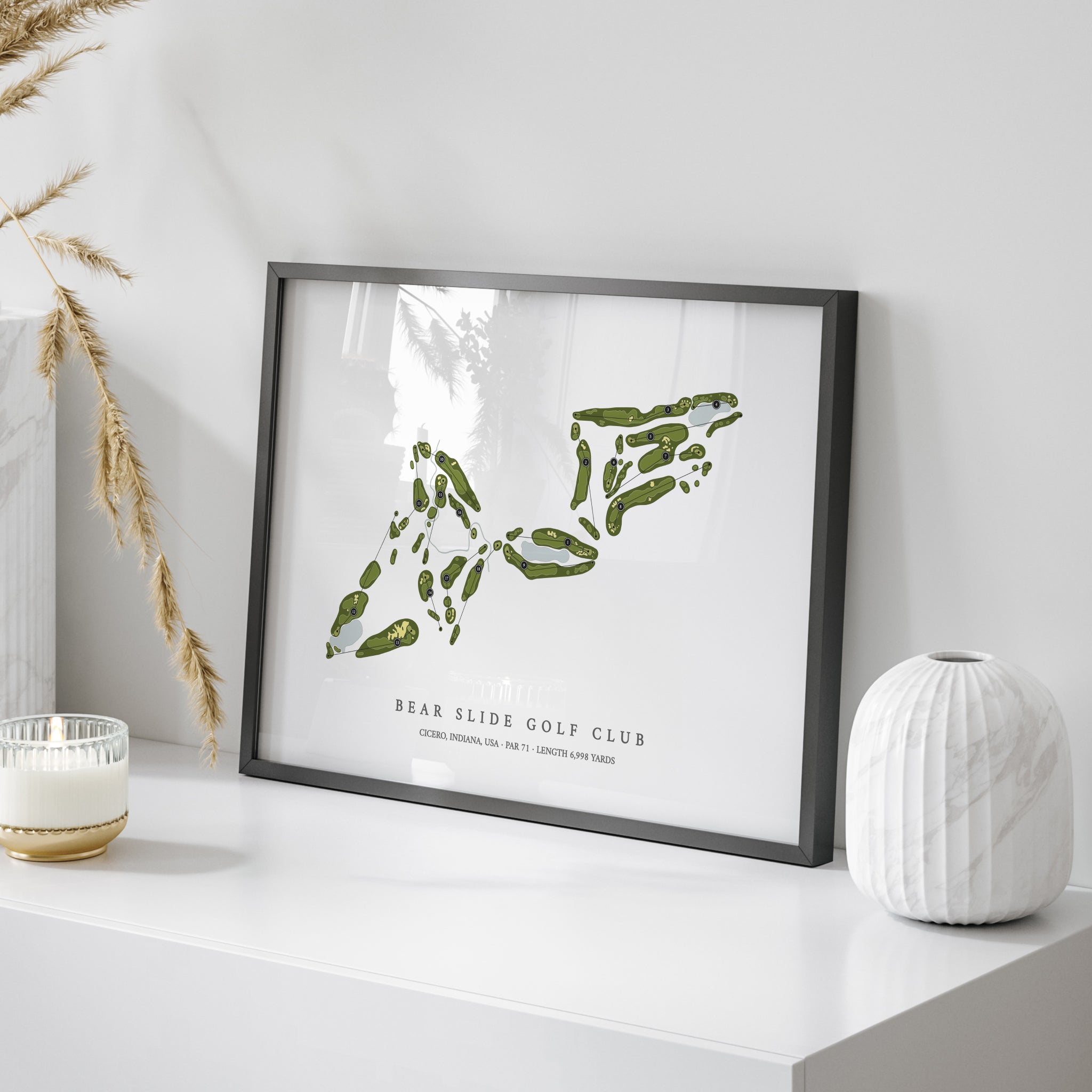 Bear Slide Golf Club | Golf Course Map | On Table 