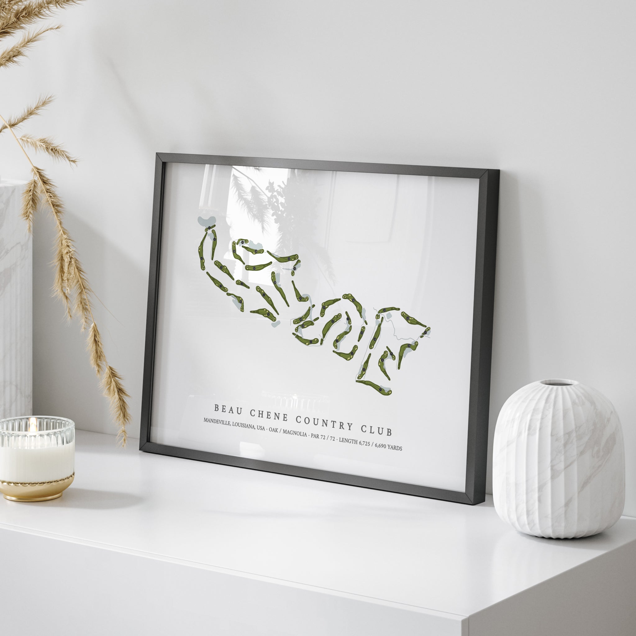 Beau Chene Country Club | Golf Course Map | On Table 