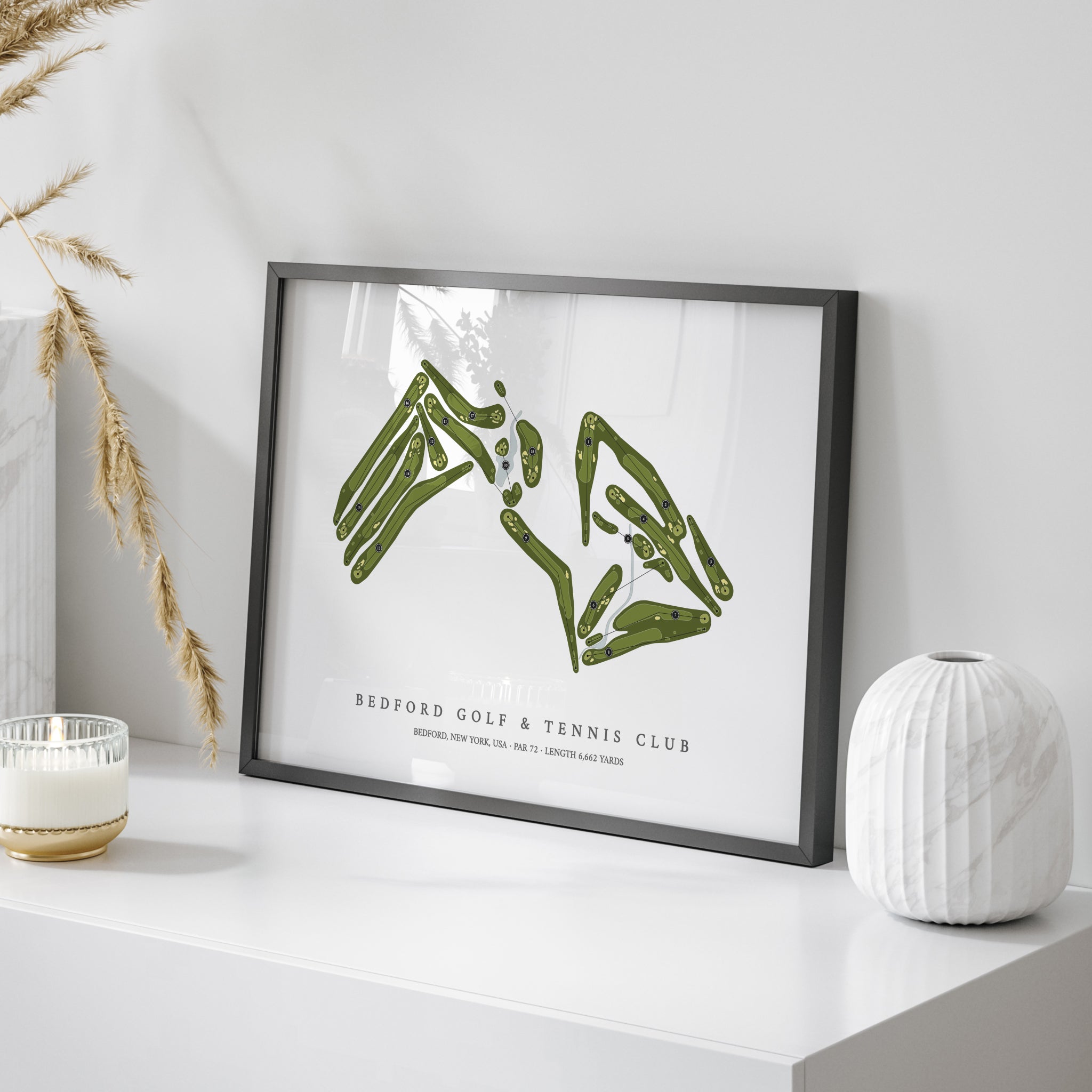 Bedford Golf & Tennis Club | Golf Course Map | On+Table 
