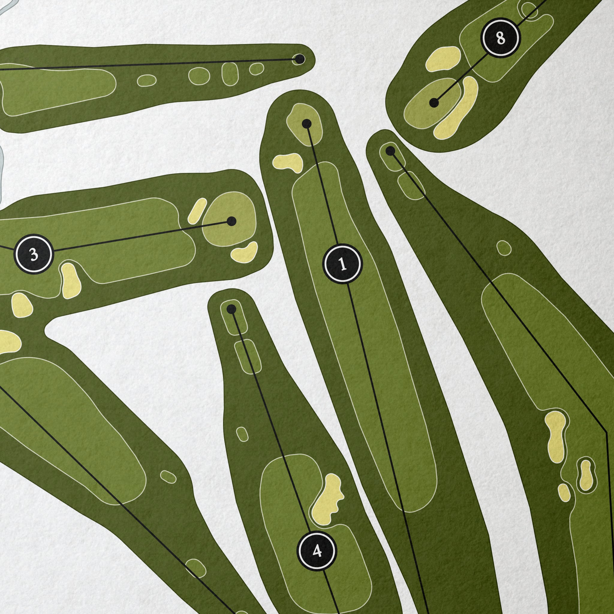 Belvedere Golf Club | Golf Course Map | Close Up 