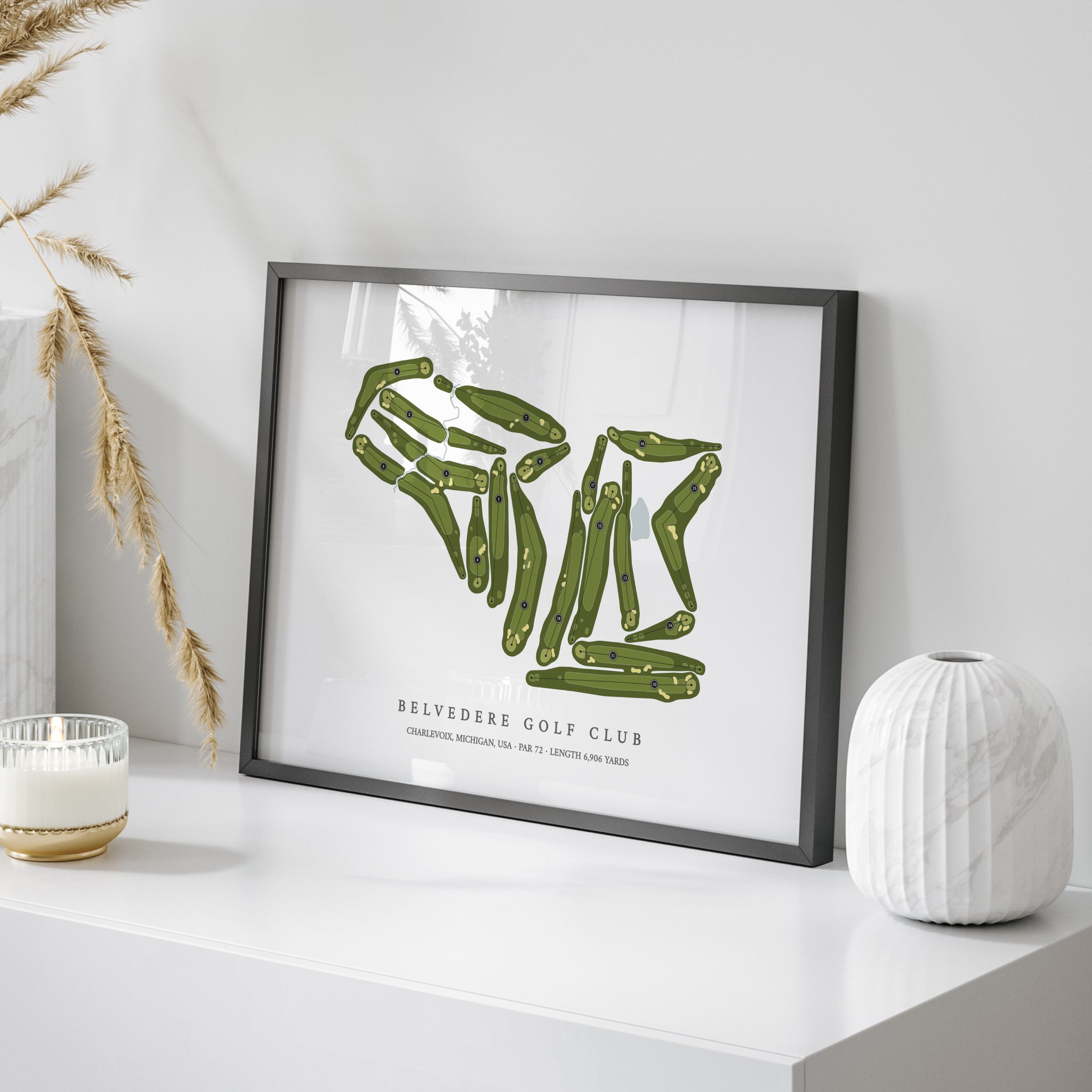 Belvedere Golf Club | Golf Course Map | On Table 