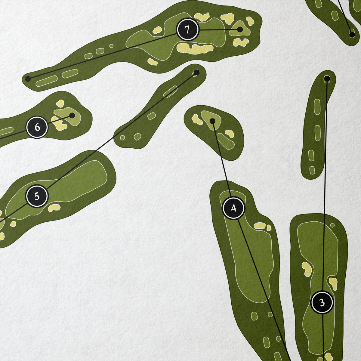 Bent Creek Country Club | Golf Course Map | Close Up 