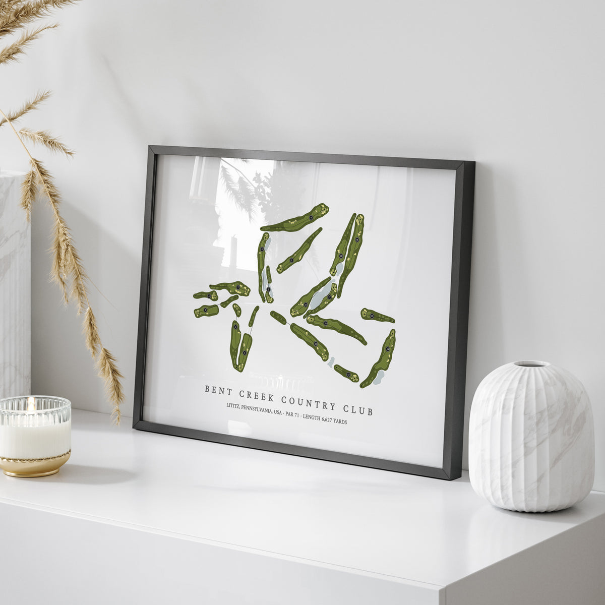 Bent Creek Country Club | Golf Course Map | On Table 