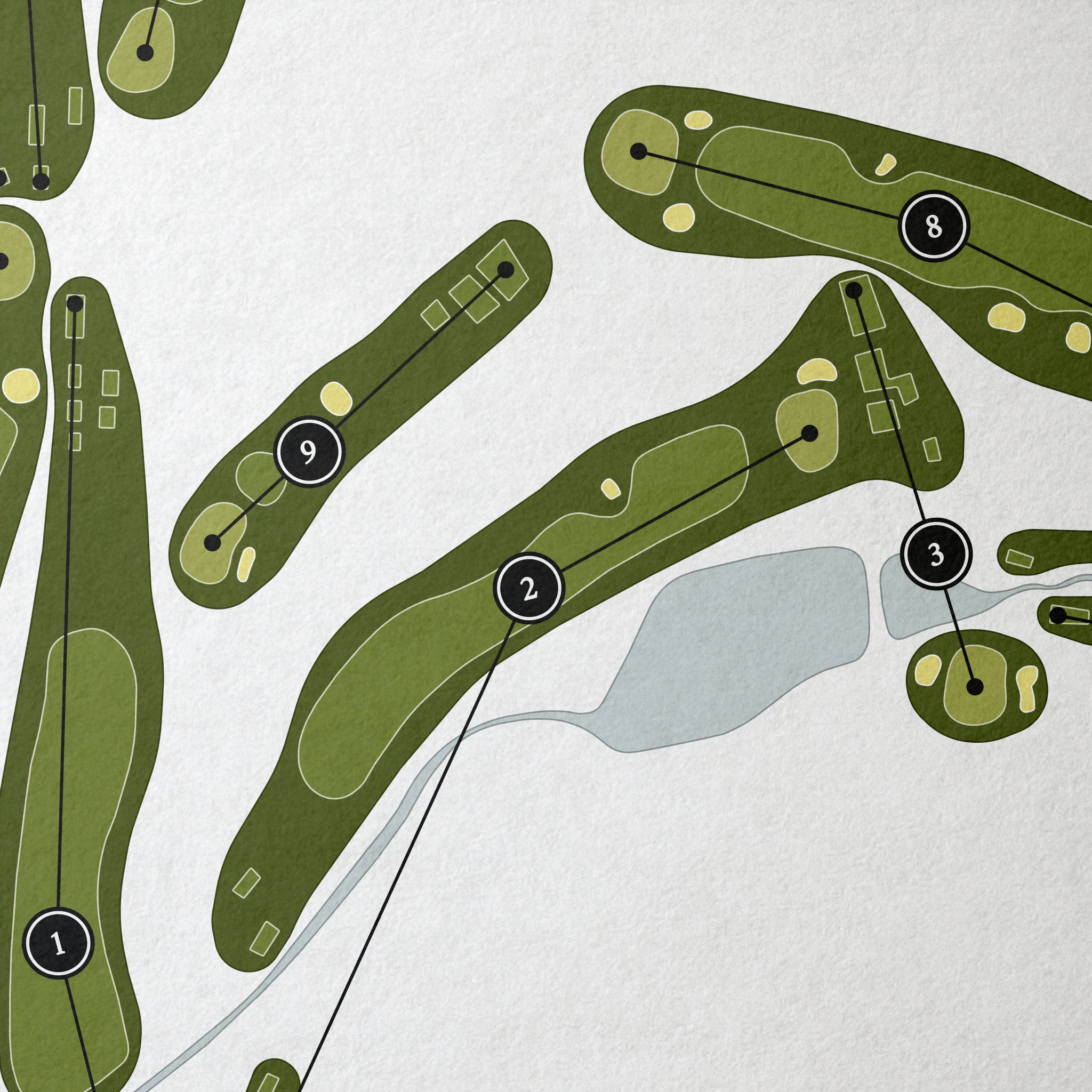 Biltmore Forest Country Club | Golf Course Map | Close Up 