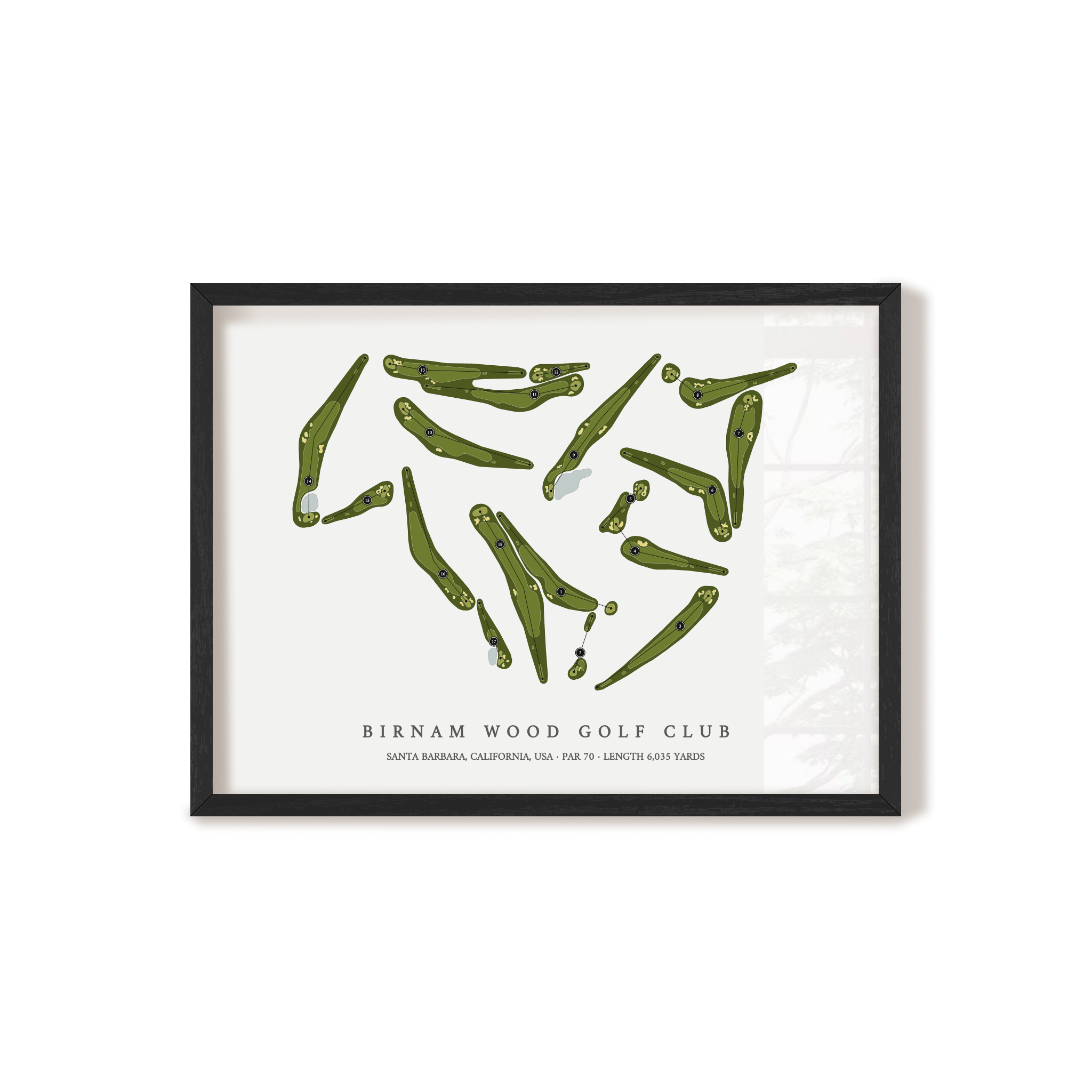 Birnam Wood Golf Club | Golf Course Print | Black Frame