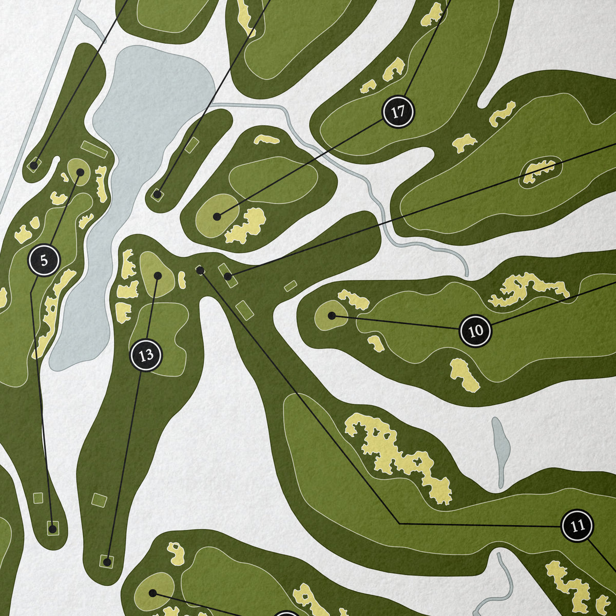 Black Sheep Golf Club | Golf Course Map | Close Up 