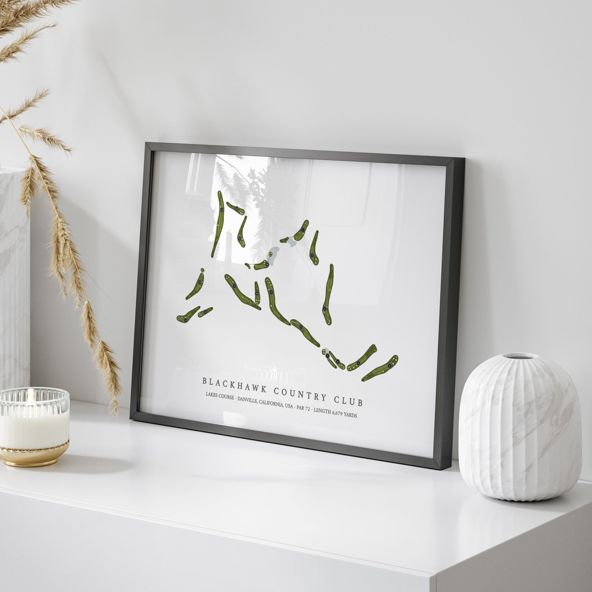 Blackhawk Country Club - Lakes Course | Golf Course Map | On Table 