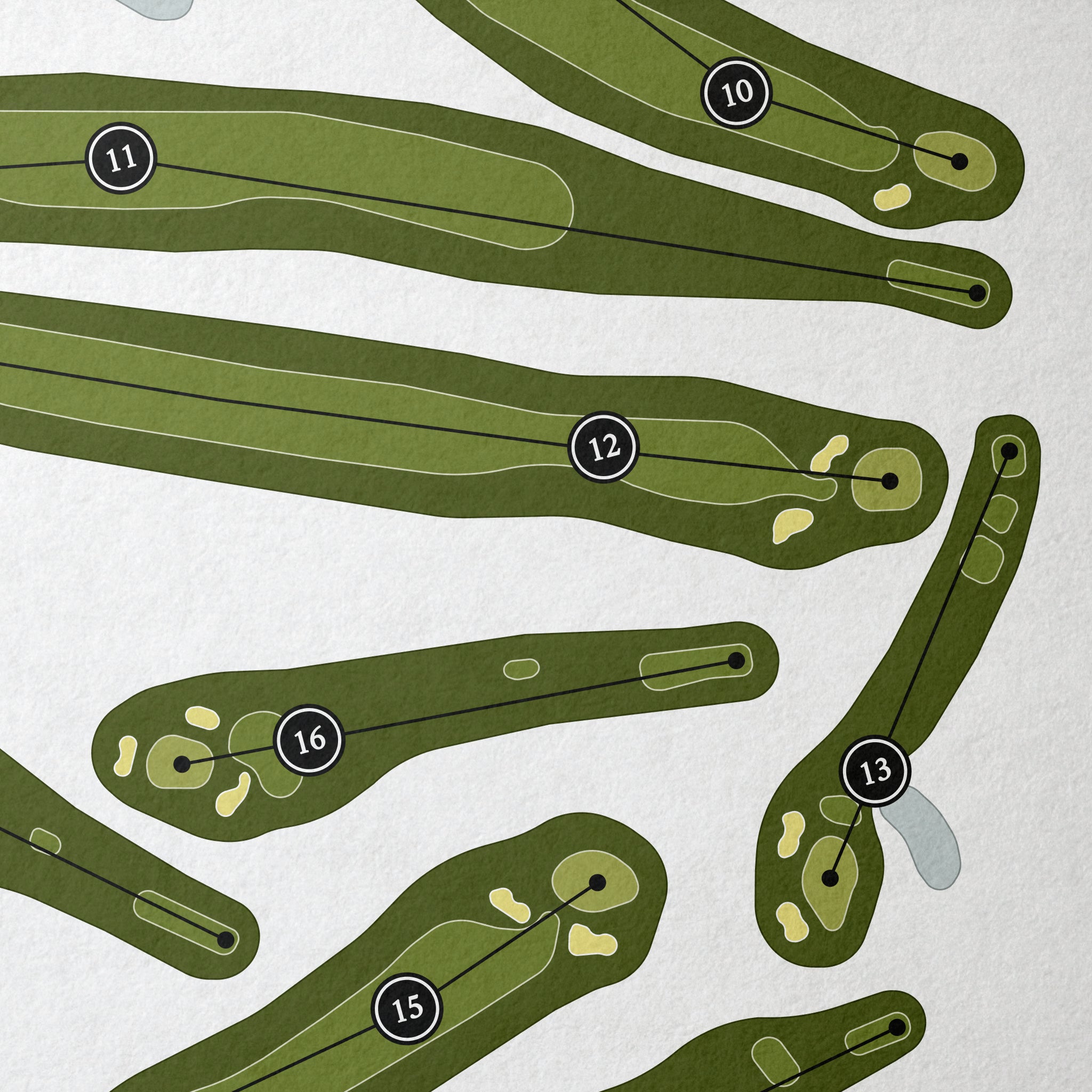 Blackledge Country Club - Anderson's Glen | Golf Course Print | Close Up