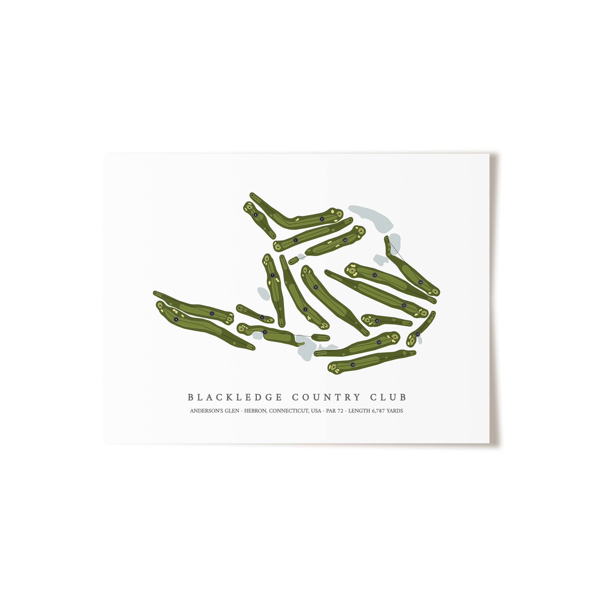 Blackledge Country Club - Anderson's Glen | Golf Course Print | Unframed
