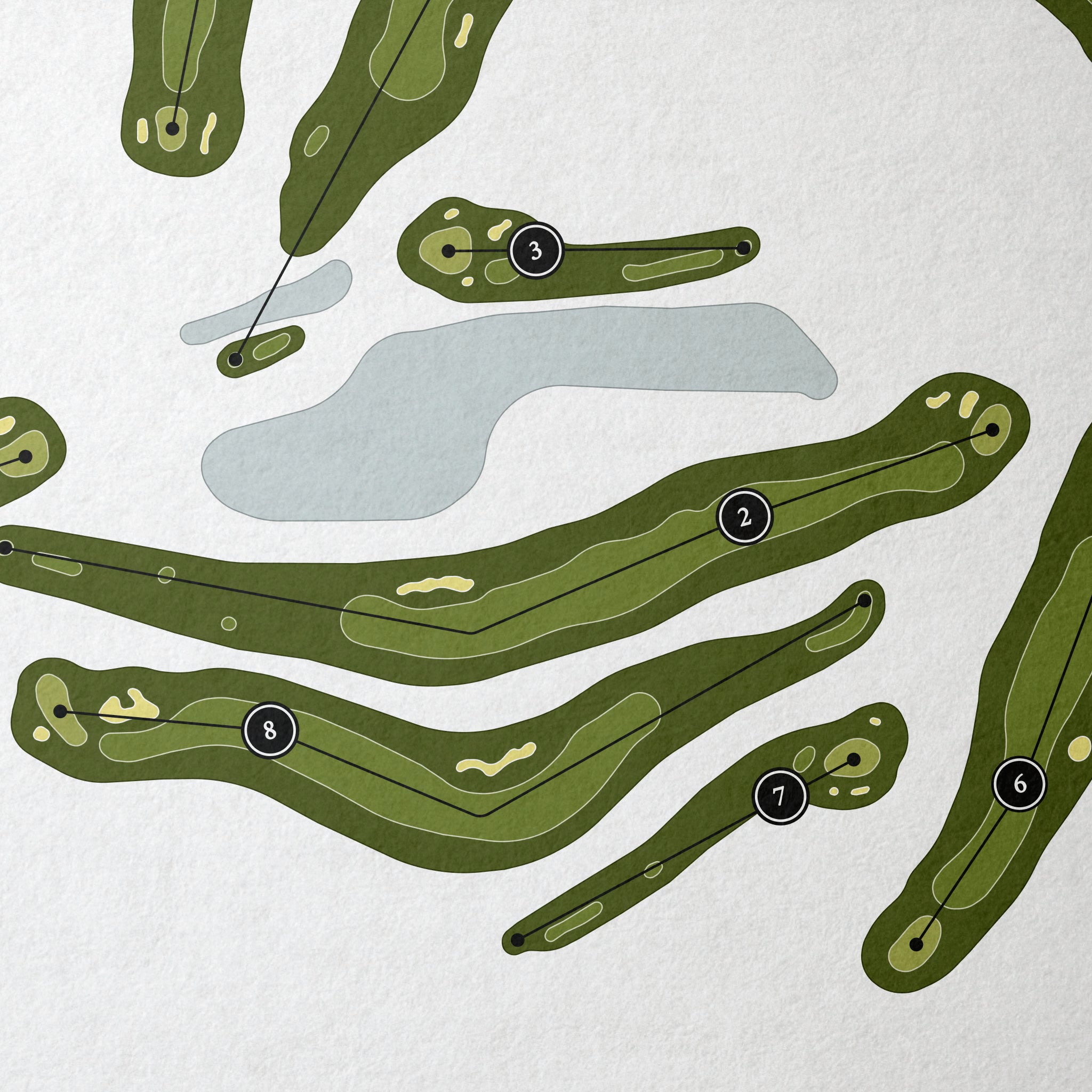 Blackstone National Golf Club | Golf Course Map | Close Up 