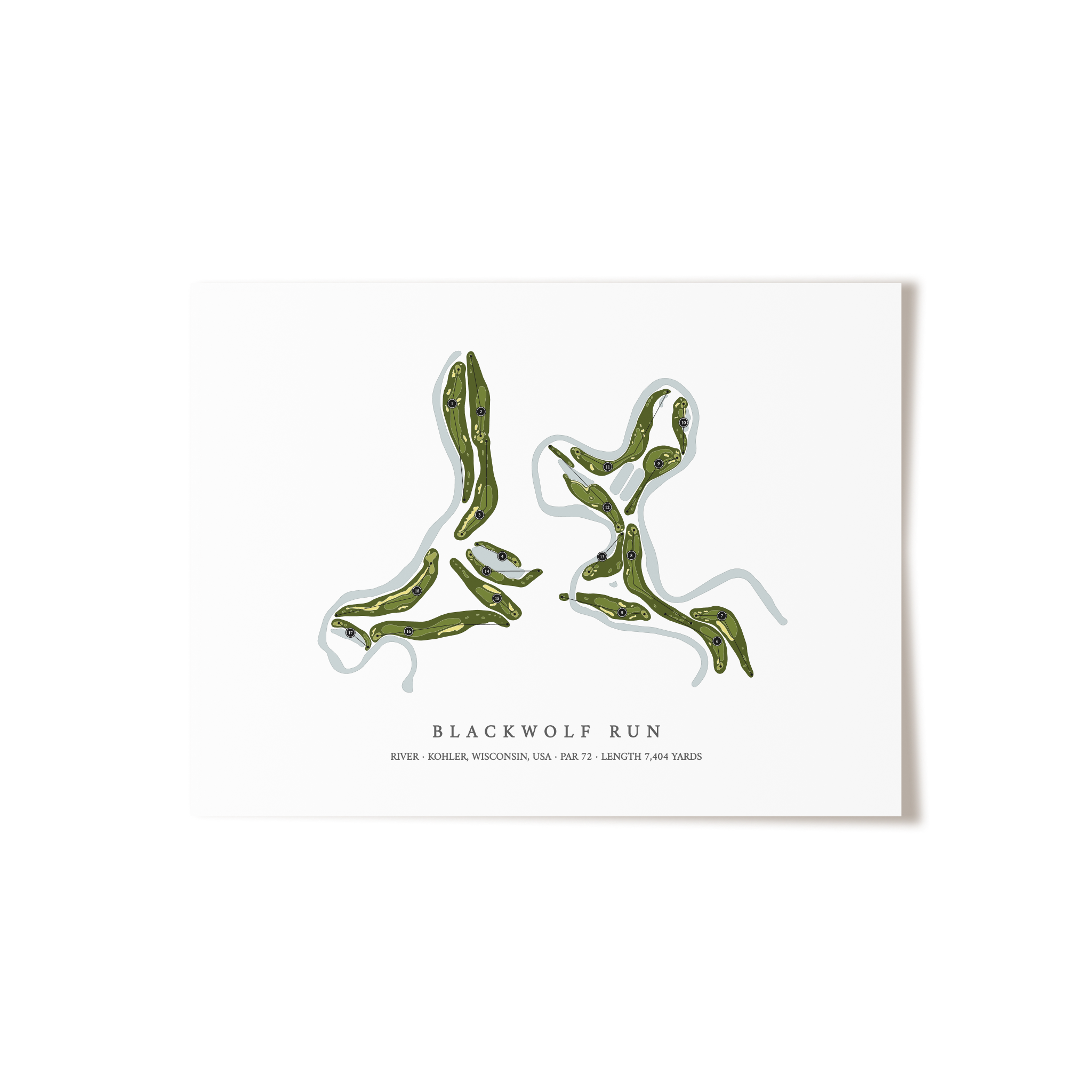 Blackwolf Run - River | Golf Course Print | Unframed 
