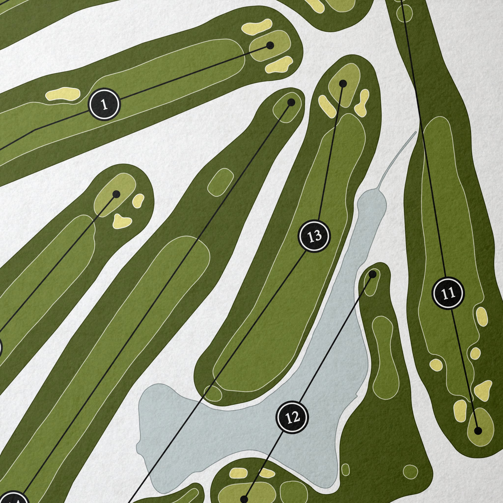 Bloomington Country Club | Golf Course Print | Close+Up 