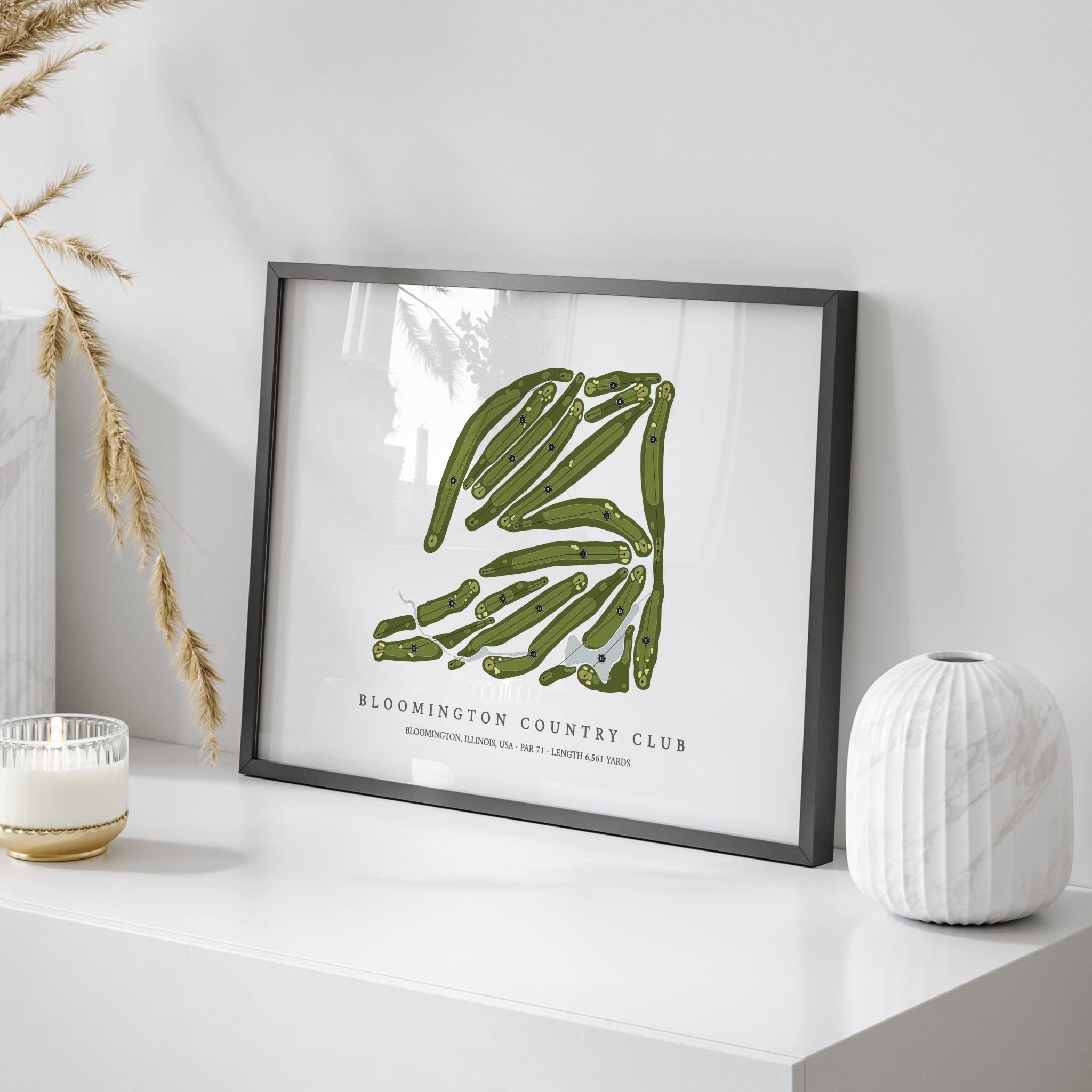 Bloomington Country Club | Golf Course Print | On+Table 