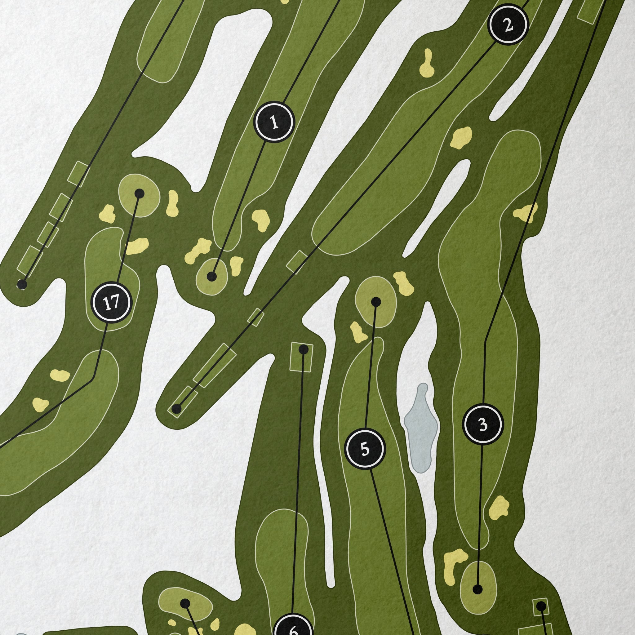 Blue Hill Country Club - Championship Course | Golf Course Map | Close Up 