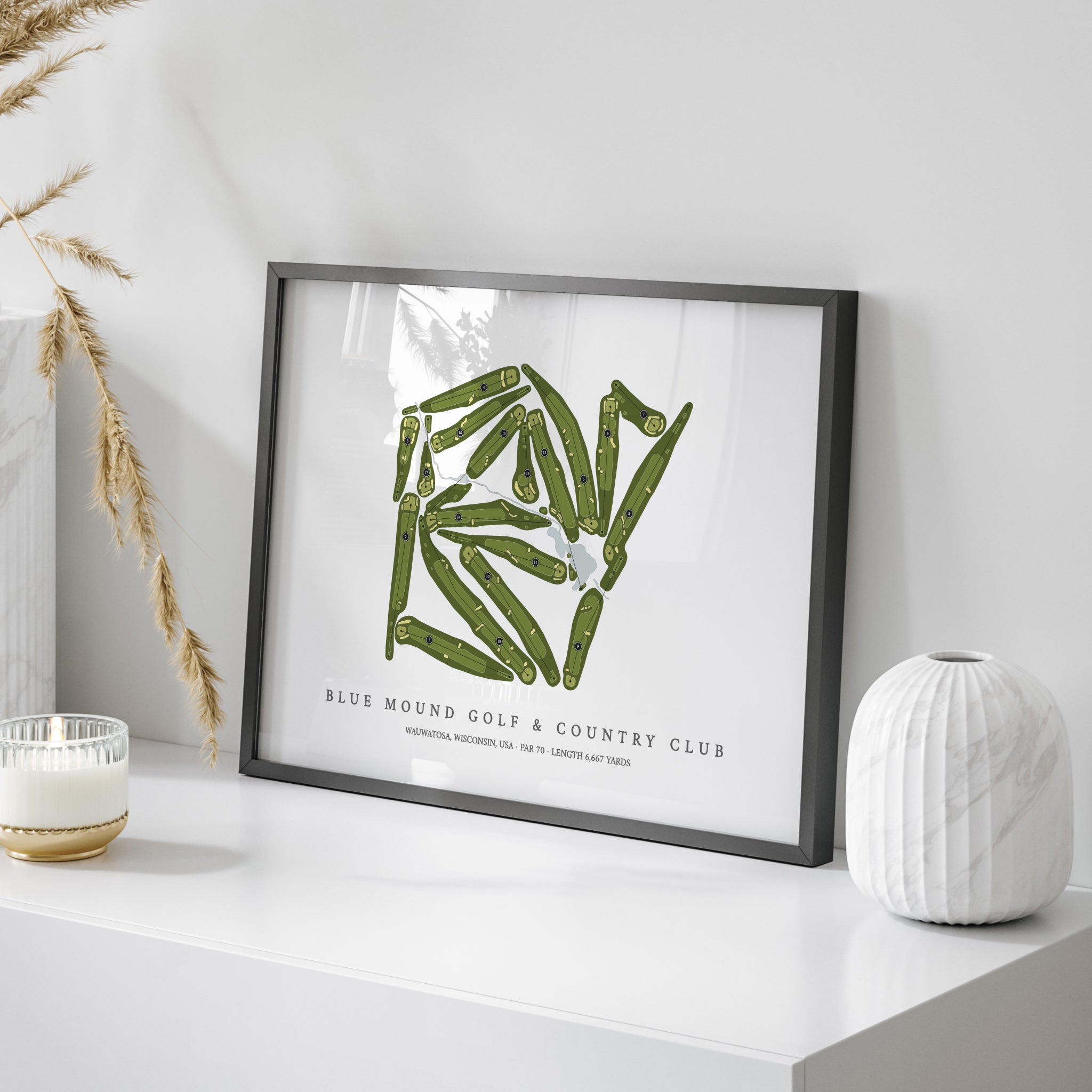 Blue Mound Golf & Country Club | Golf Course Map | On Table 