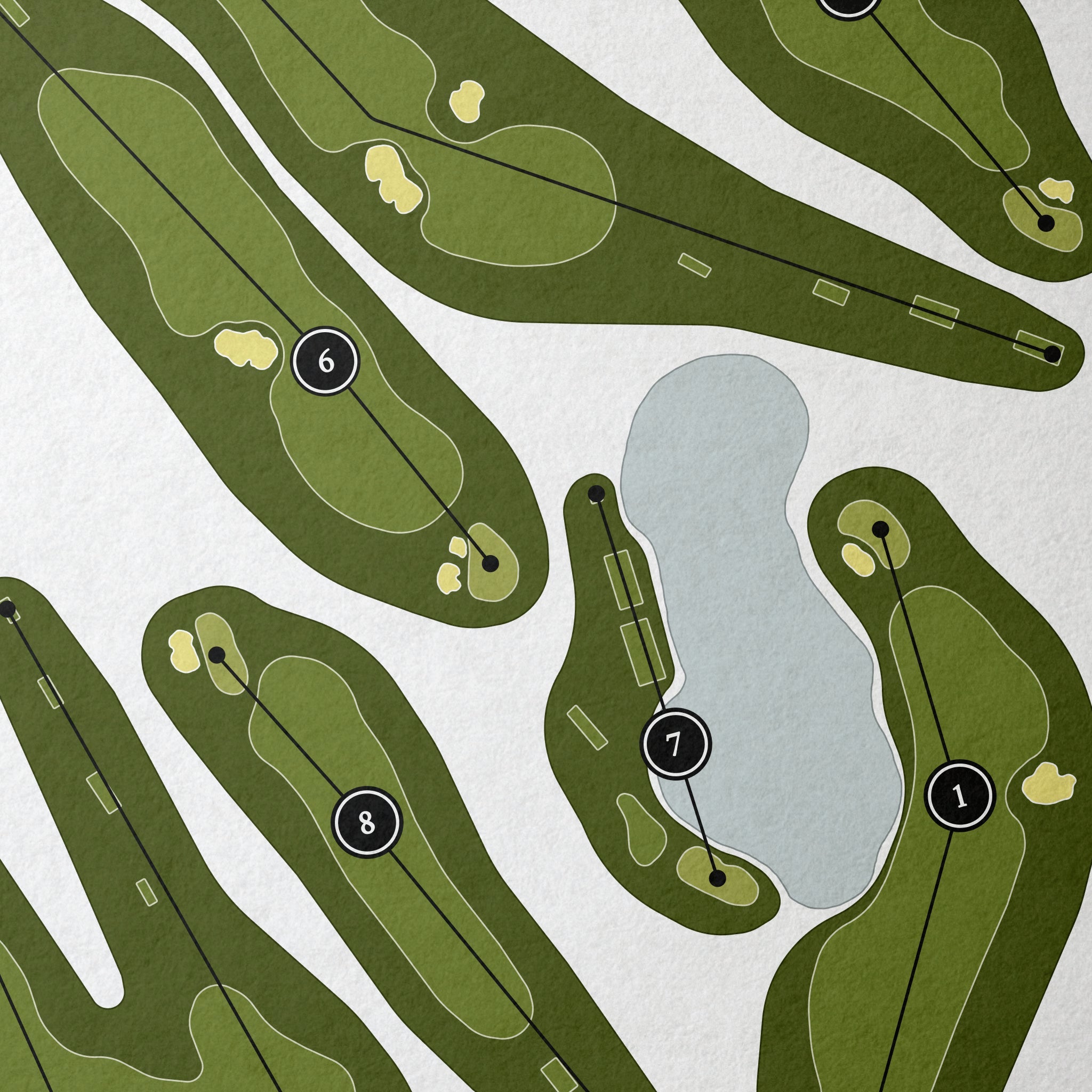 Bluejack National | Golf Course Print | Close Up 