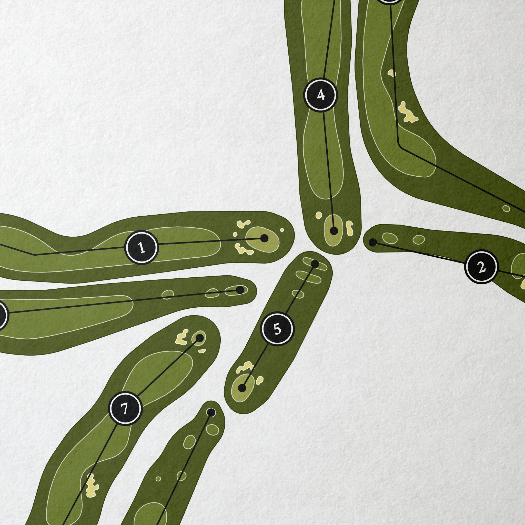 Boonsboro Country Club | Golf Course Map | Close Up 