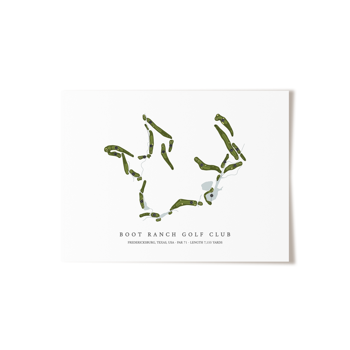 Boot Ranch Golf Club | Golf Course Map