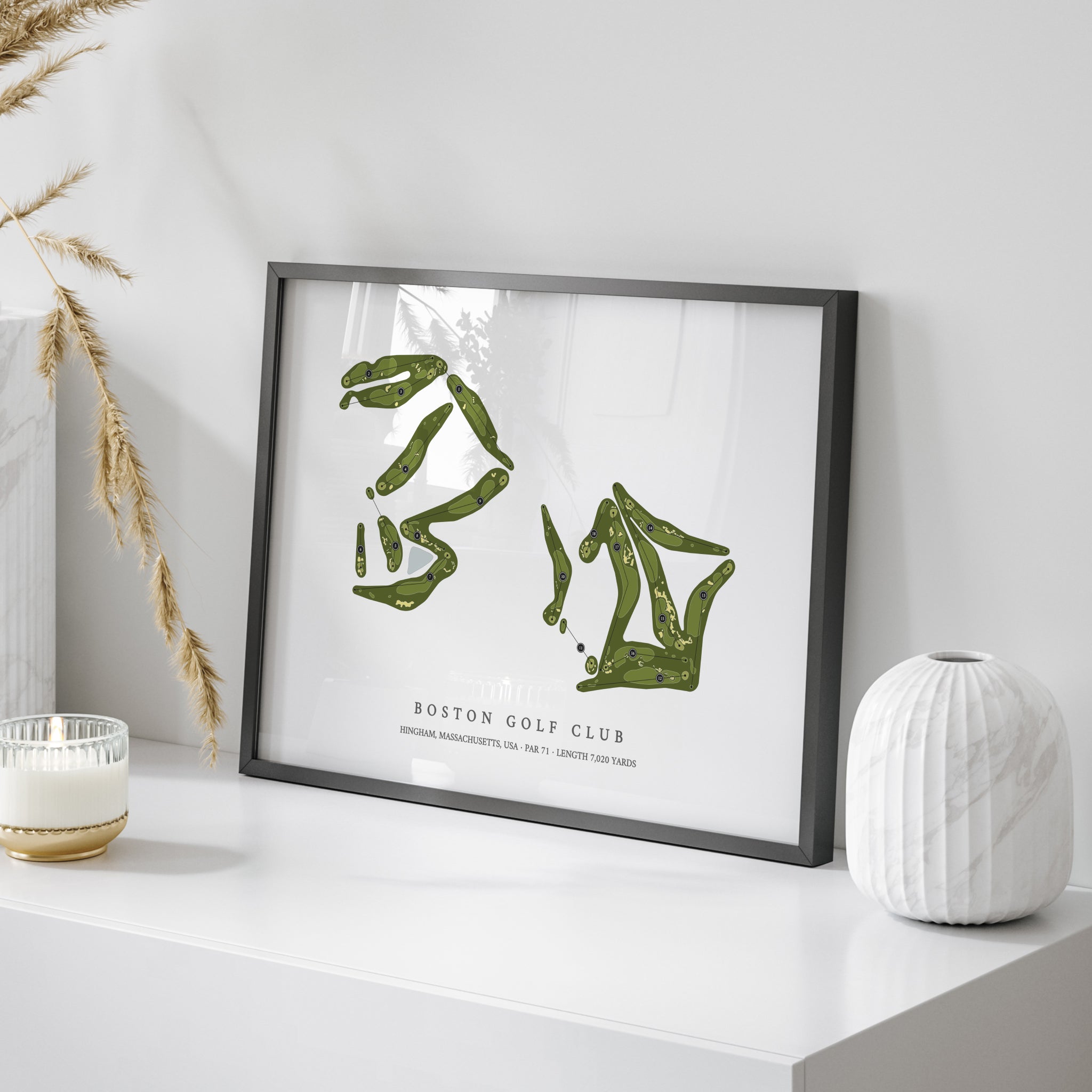 Boston Golf Club | Golf Course Map | On Table 